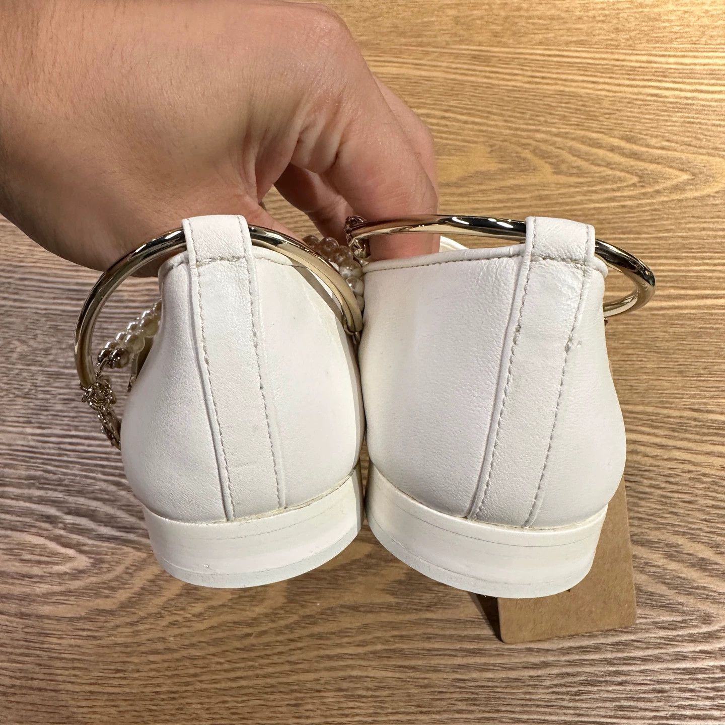 Chanel Chanel may883 Pearl Logo Pendant Pumps 36C Size US 5.5 / IT 35.5 - 4 Thumbnail