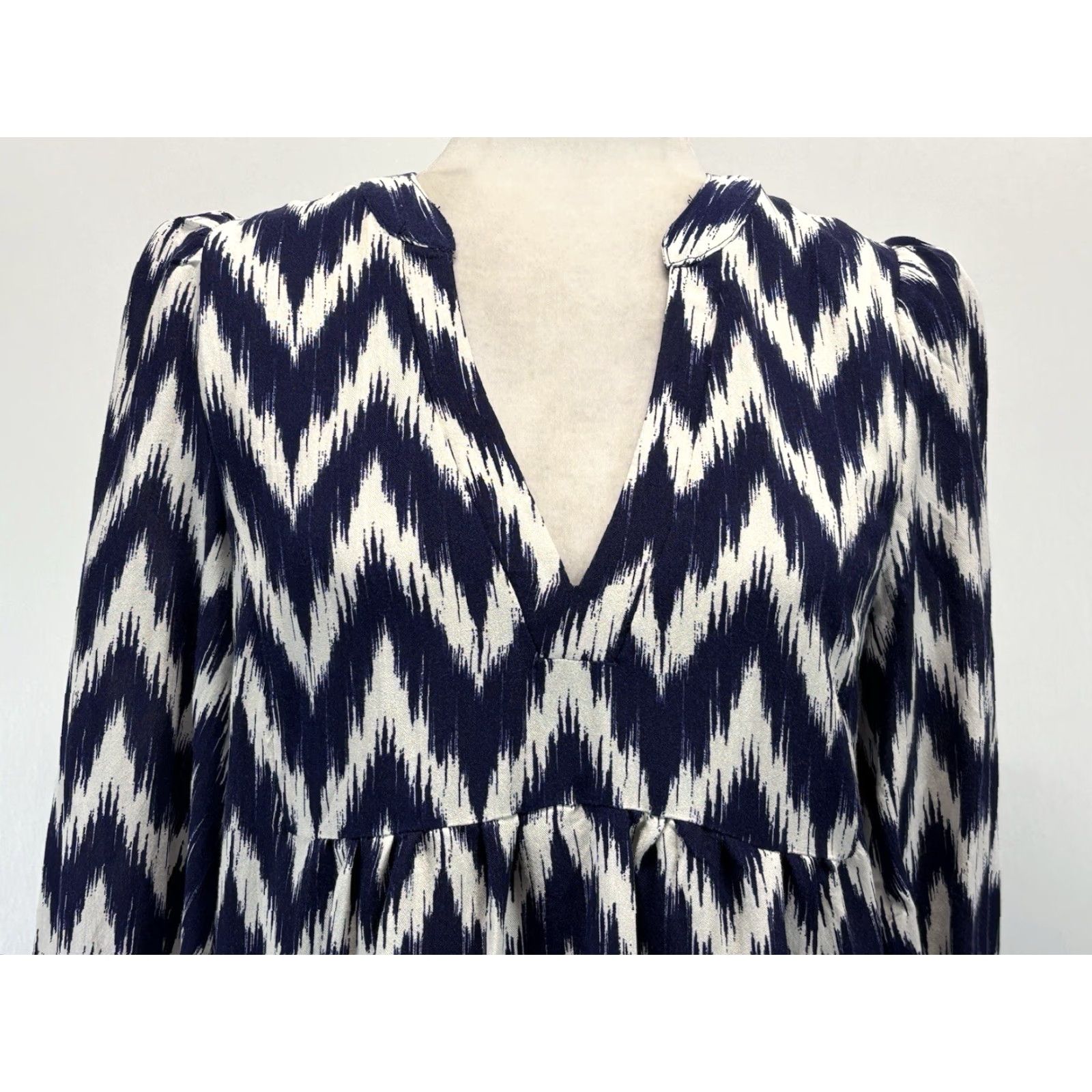 Vintage Tuckernuck Pomander Place Kenzo Dress Women's Small Navy Ikat Mini Swing Cute Size S / US 4 / IT 40 - 5 Thumbnail