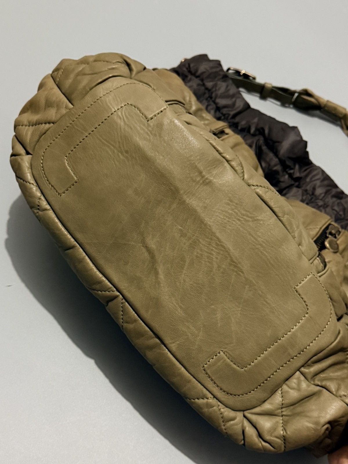 Moncler Moncler Puffer “a Porter” Shoulder Bag Beige & Brown Size ONE SIZE - 3 Thumbnail