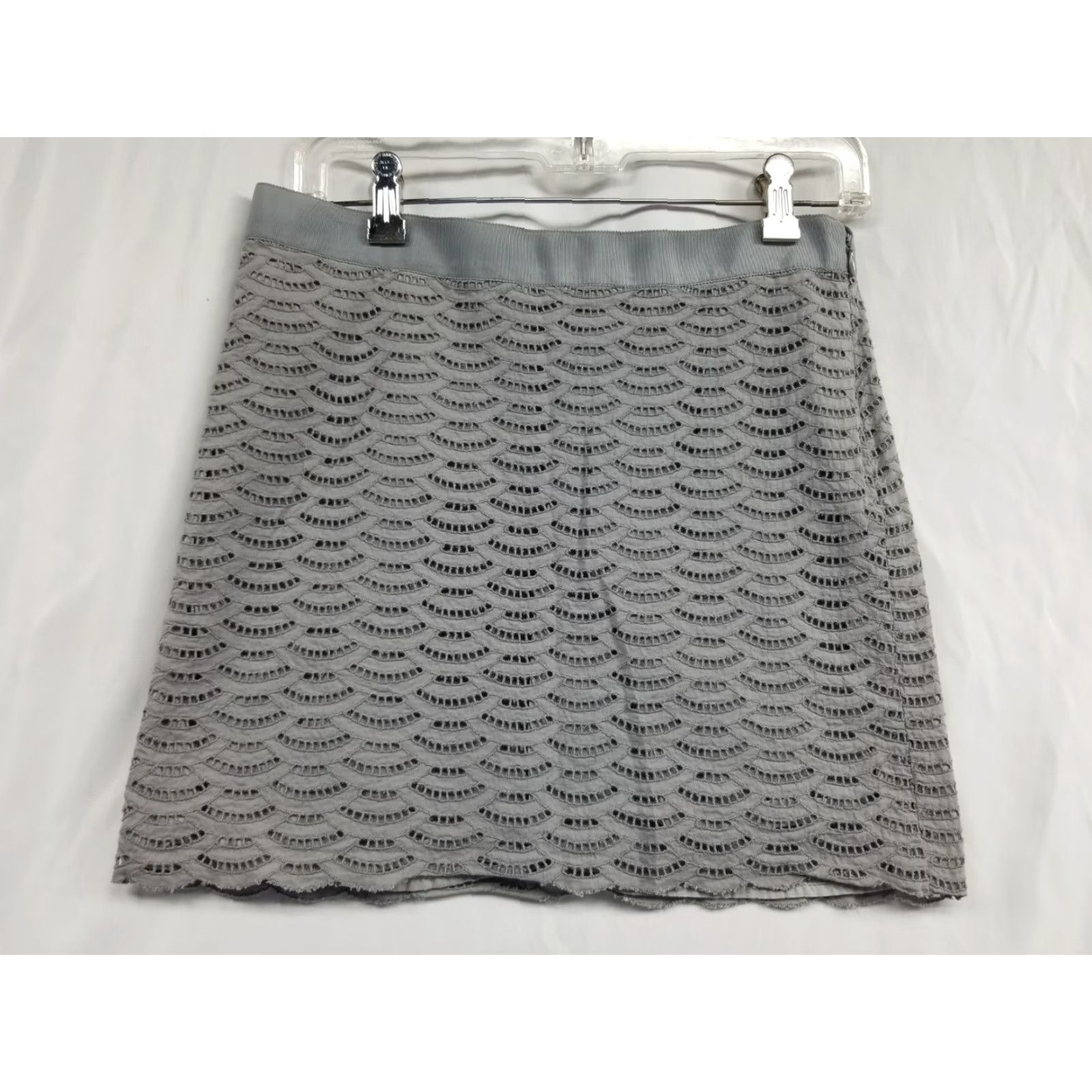 J.Crew J.CREW Mini Skirt Gray Cotton Lined Size 0 Women Short Skirt Winter Spring Summer Fall Vintage? No Size 25" / US 0 / IT 36 - 2 Thumbnail