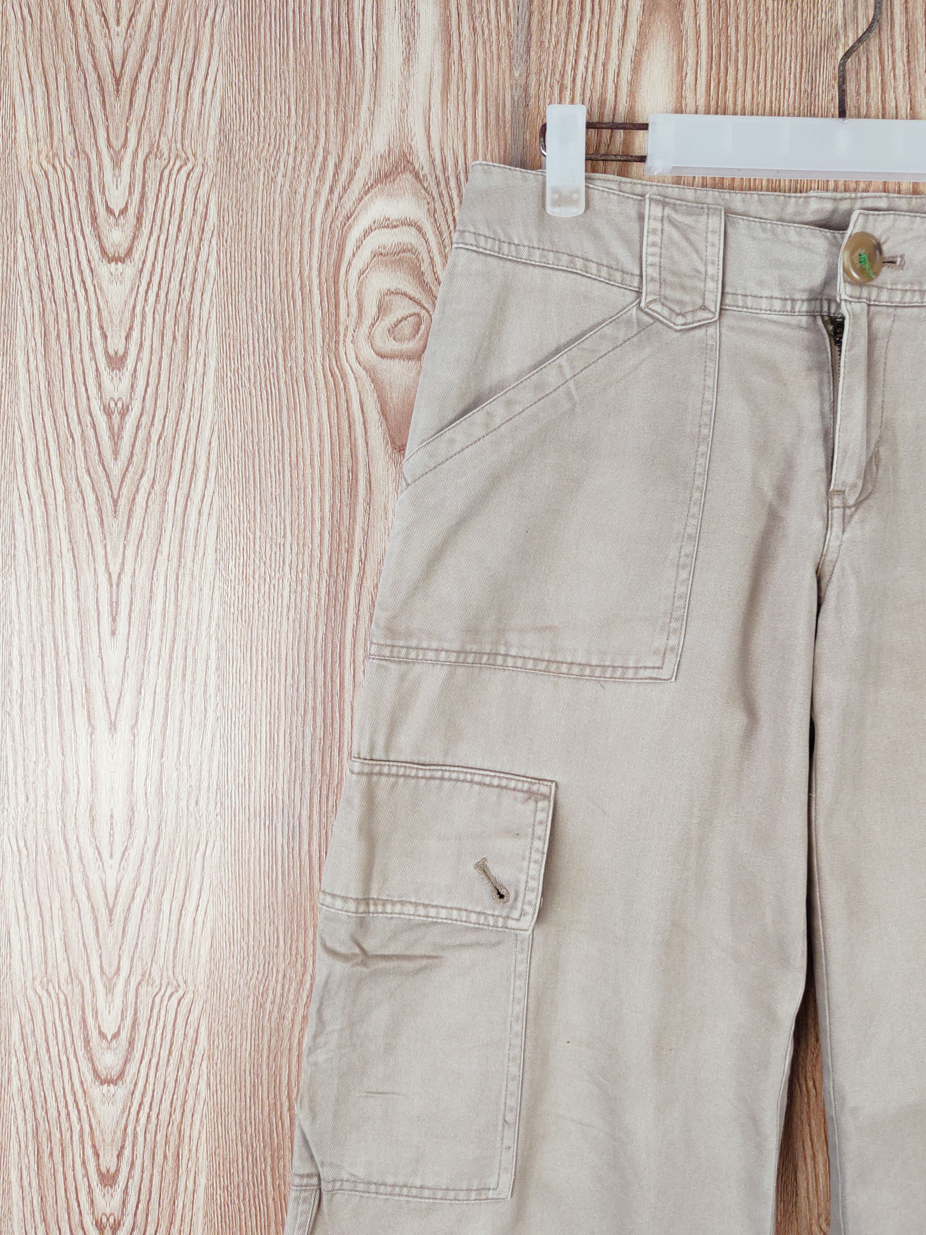 Japanese Brand Rio Sister Division Beige Multipocket Cargo Pants #W458 Size 29" - 3 Thumbnail