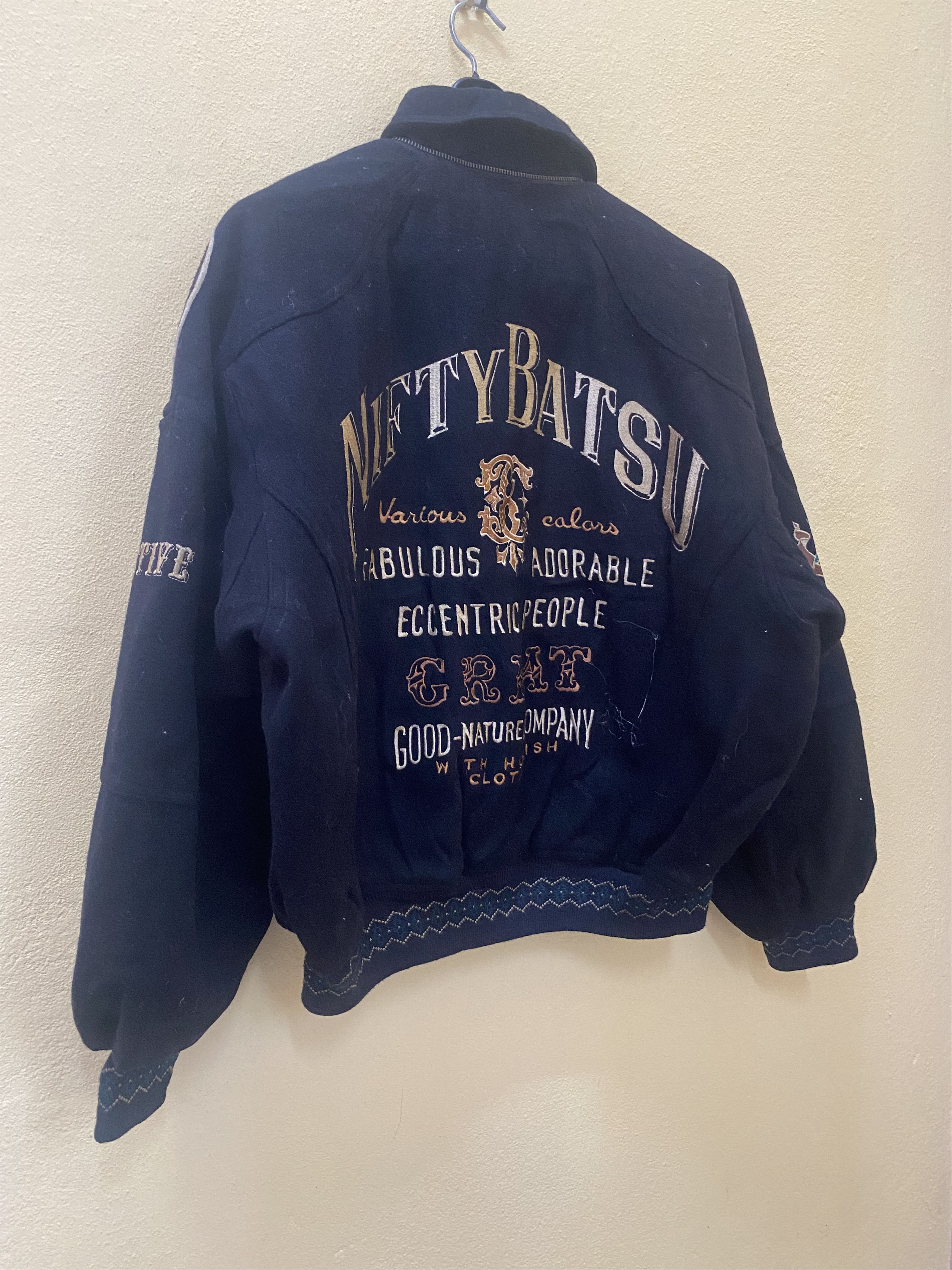 Japanese Brand Batsu Varsity Jacket Size US XL / EU 56 / 4 - 5 Thumbnail