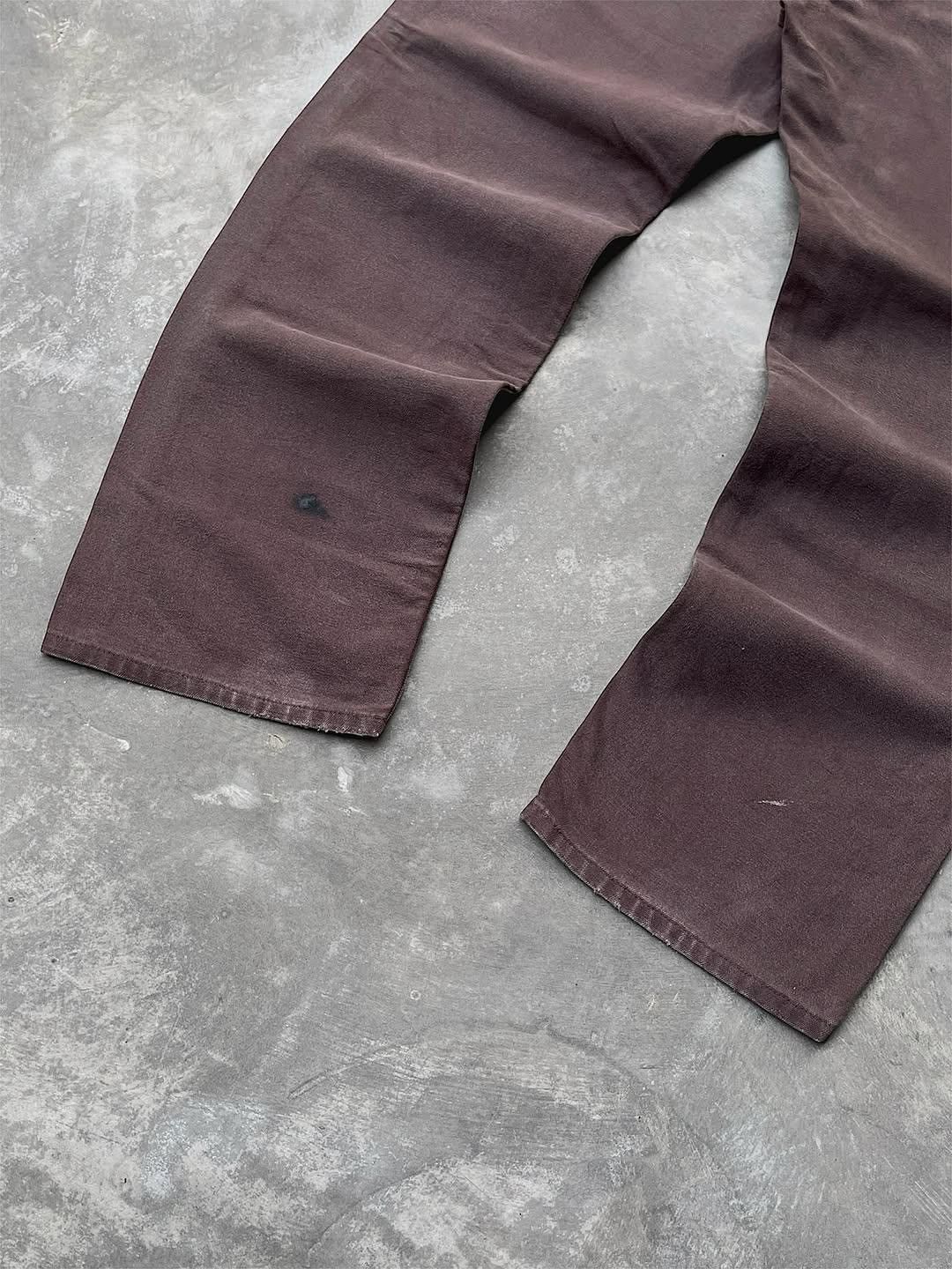 Carhartt Faded Dark Brown Carhartt Doublekne🪡Grunge Size US 34 / EU 50 - 8 Thumbnail