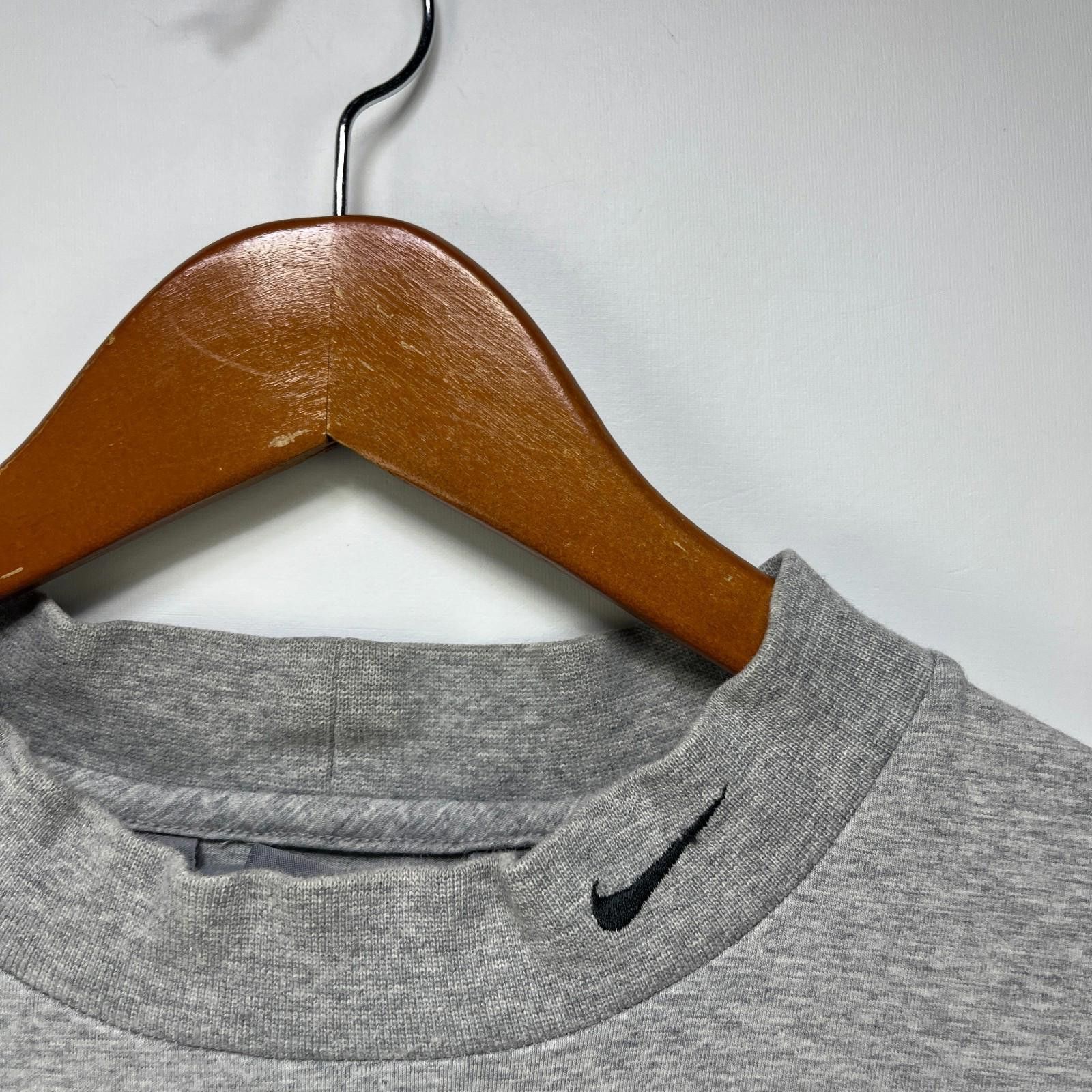 Nike Vintage Nike Mock Neck Swoosh Long Sleeve Shirt XL Size US XL / EU 56 / 4 - 3 Thumbnail