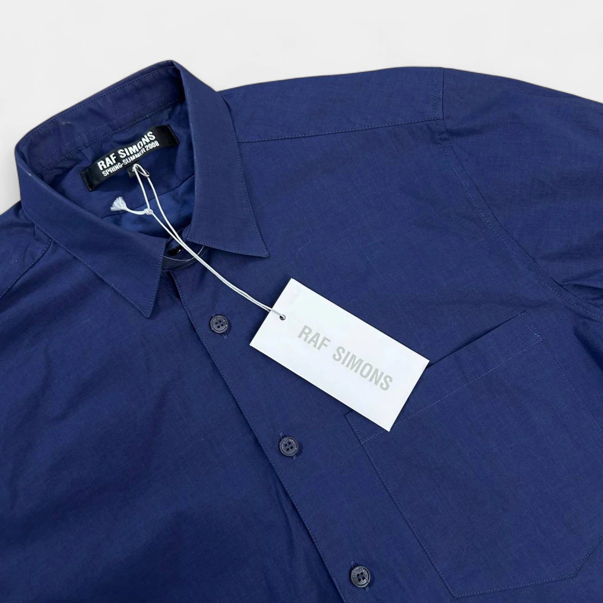 Raf Simons Raf Simons 2008 Navy Sport Shirt Size US S / EU 44-46 / 1 - 4 Thumbnail