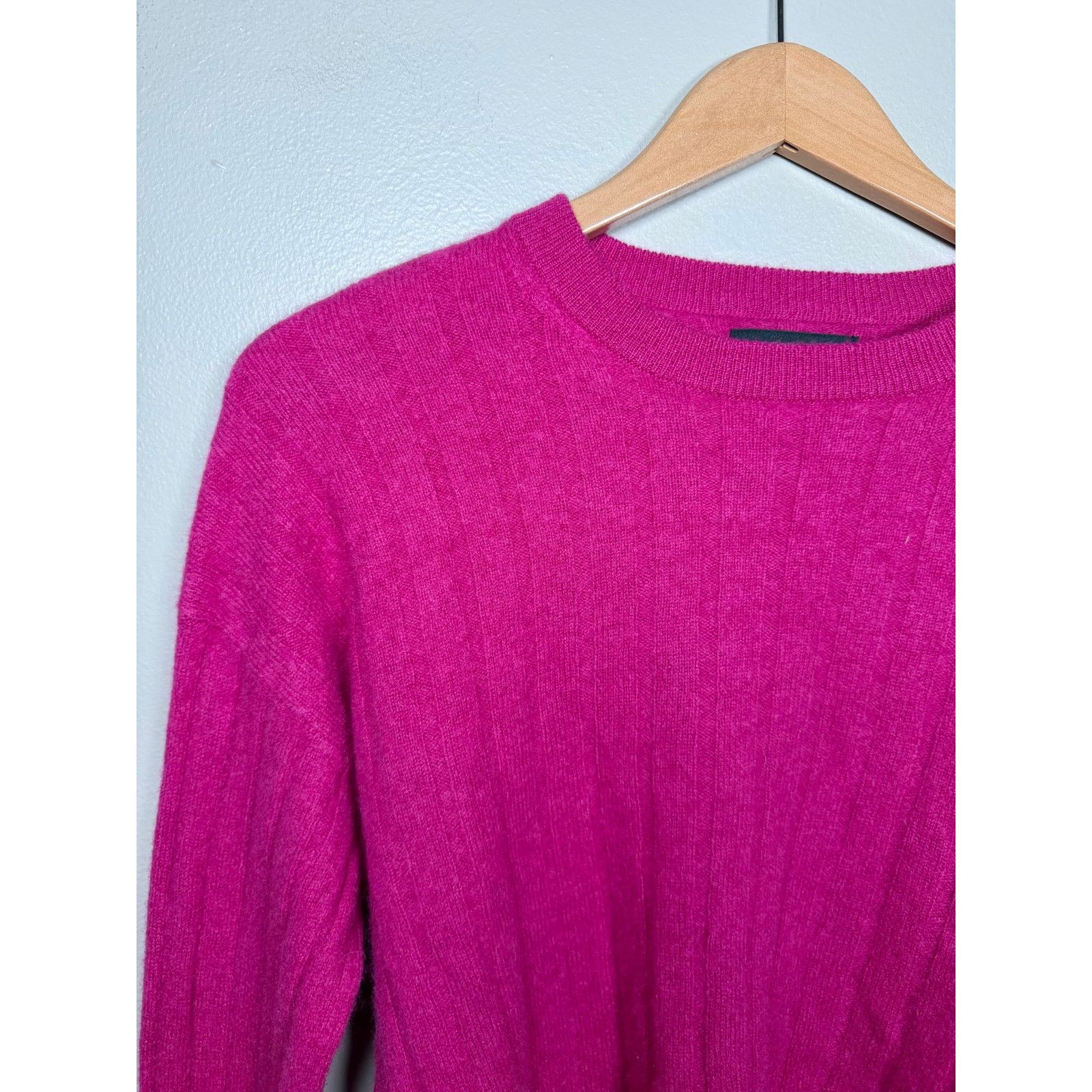 NAADAM NWOT Naadam Lightweight Cashmere Ribbed Cropped Sweater S Size S / US 4 / IT 40 - 12 Thumbnail