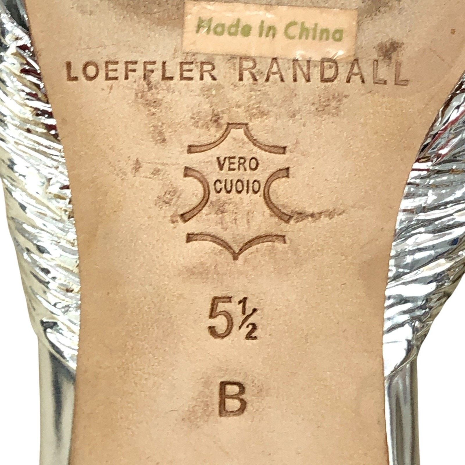 Loeffler Randall Loeffler Randall Sandals 5.5 B Metallic Silver Knot Slide Size US 5.5 / IT 35.5 - 10 Thumbnail