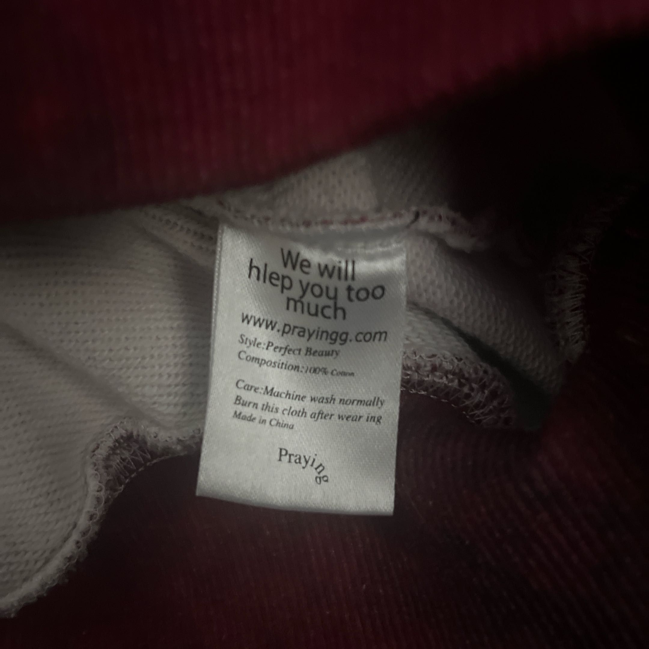 Praying Everytime We Touch Hoodie Size US M / EU 48-50 / 2 - 3 Thumbnail