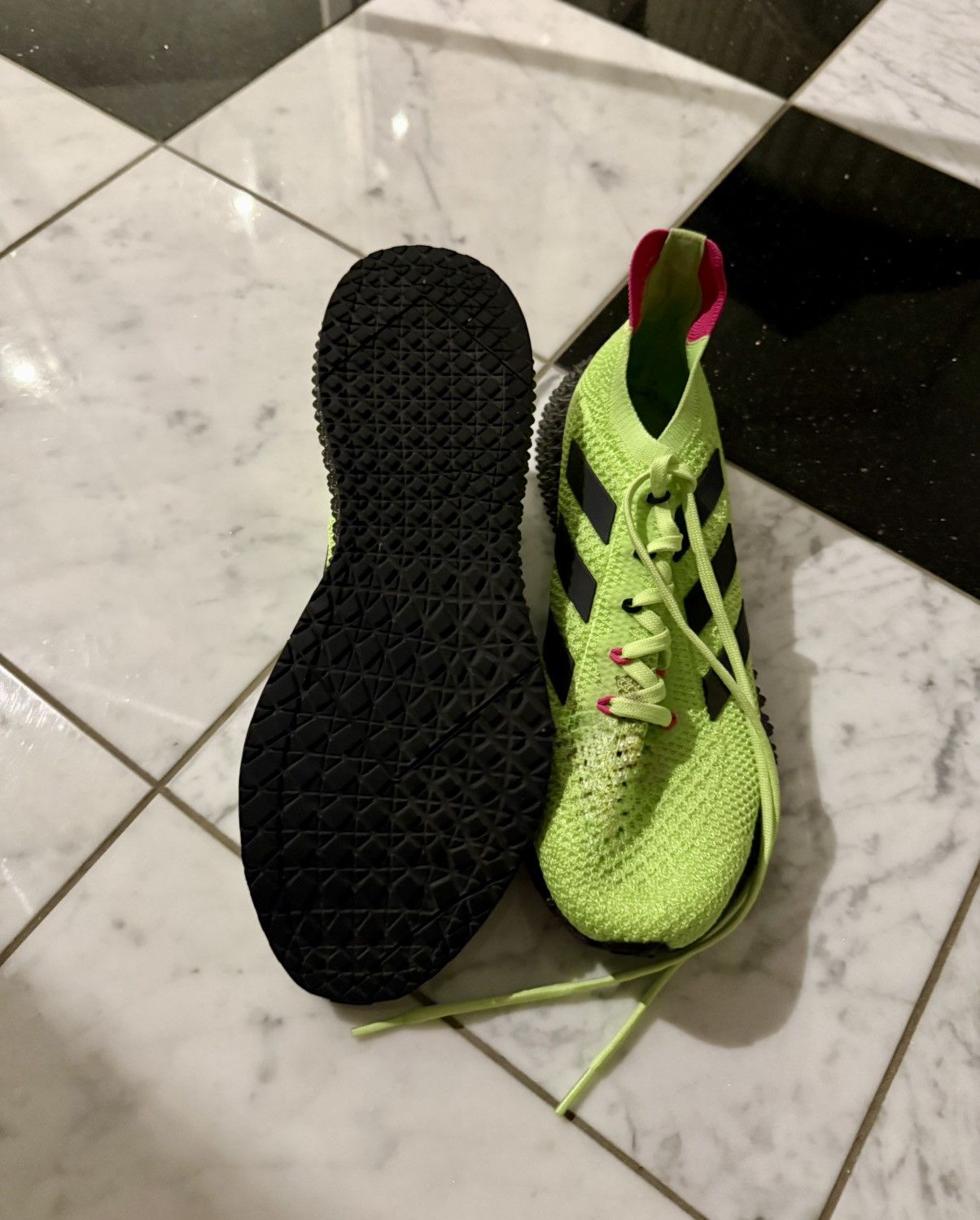 Adidas Reflective neon Green 3D Print runners Size US 9.5 / EU 42-43 - 5 Thumbnail