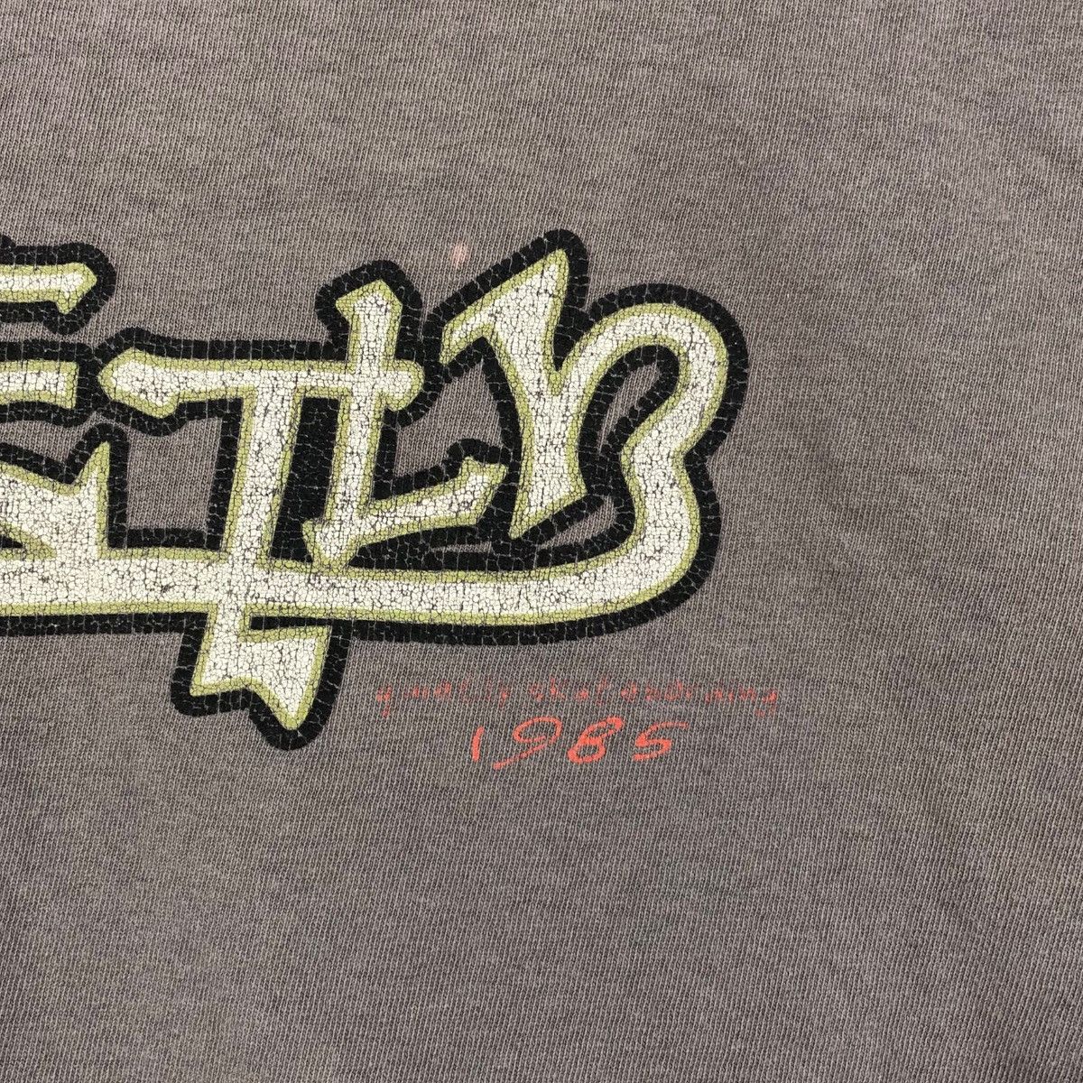 Vintage Vintage Distressed 1985 QUIETLY SKATEBOARDING Skate T-Shirt Size US XL / EU 56 / 4 - 8 Thumbnail