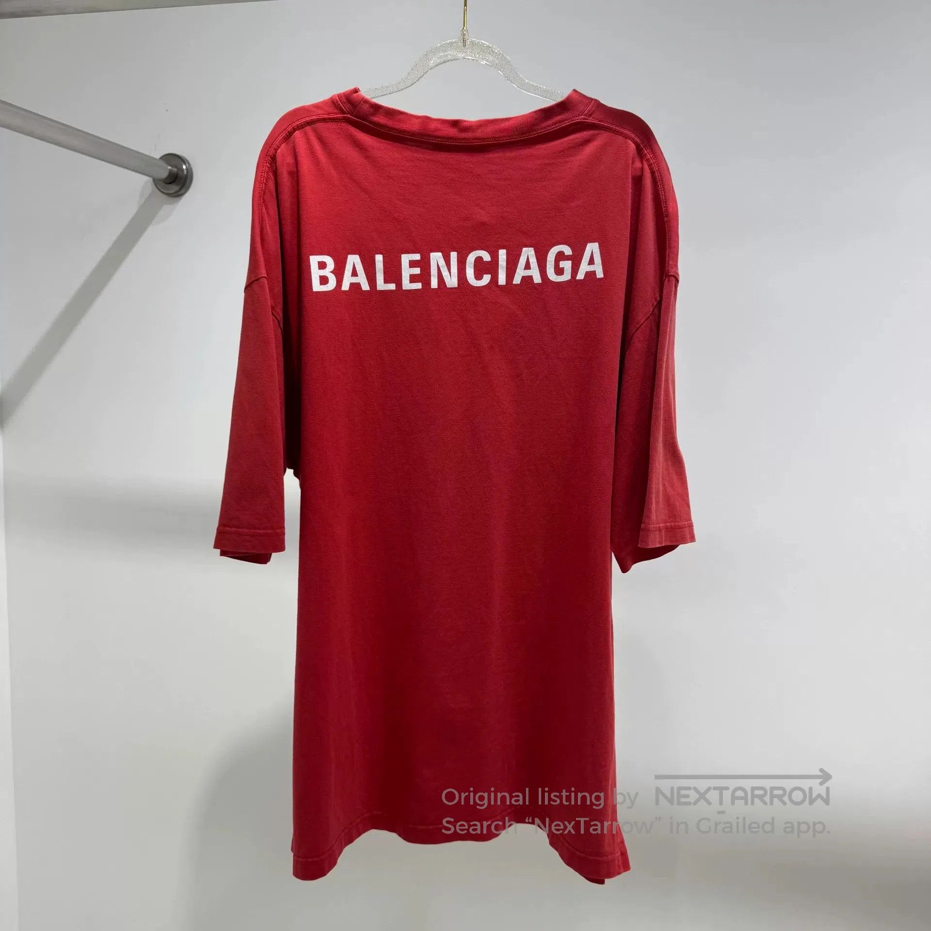 Other Balenciaga Red Letter Logo Short Sleeve XL. Size XL / US 12-14 / IT 48-50 - 2 Thumbnail