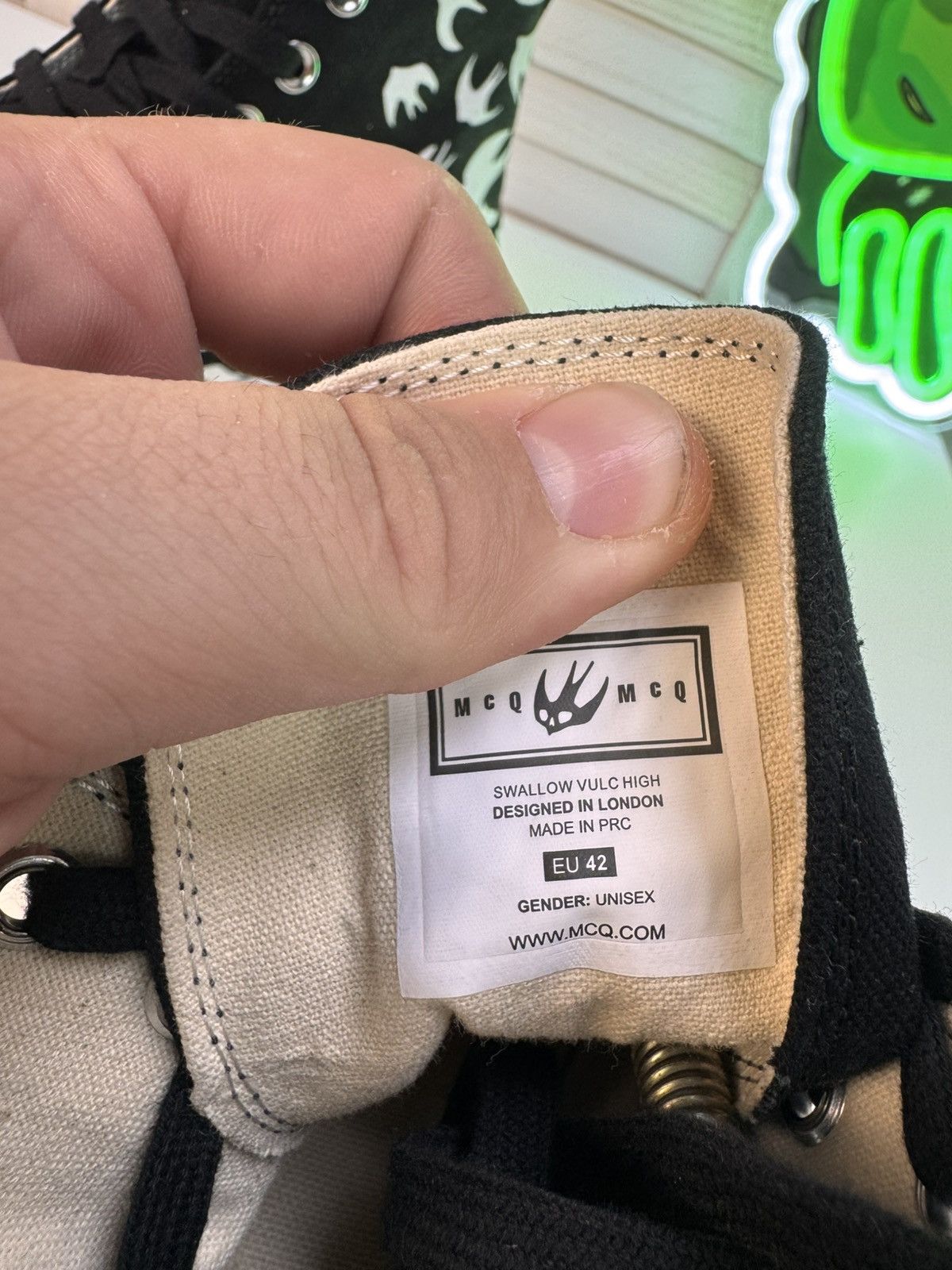 Alexander McQueen McQ Alexander McQueen Swallow Vulc High Sneakers | EU 42 Size US 8 / EU 41 - 9 Thumbnail