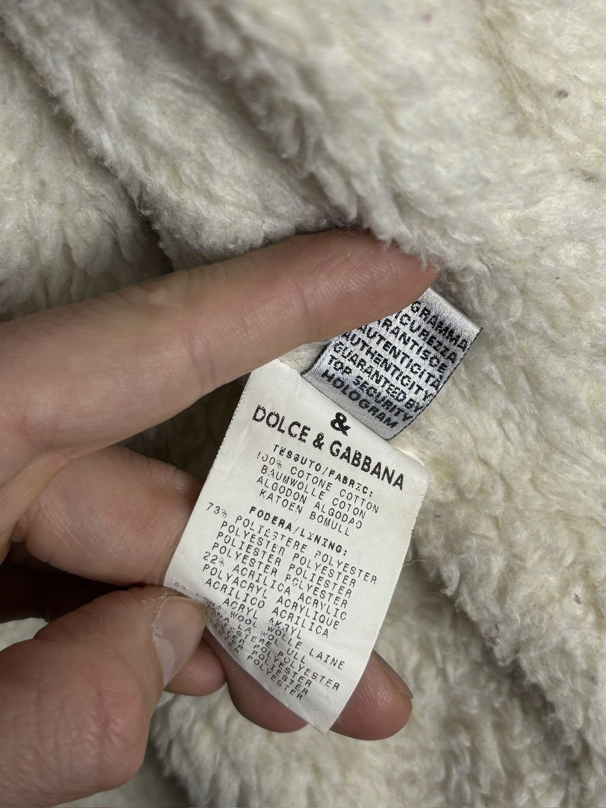 Dolce & Gabbana Vintage Dolce & Gabbana Corduroy Sherpa Fleece Jacket Size US S / EU 44-46 / 1 - 13 Thumbnail