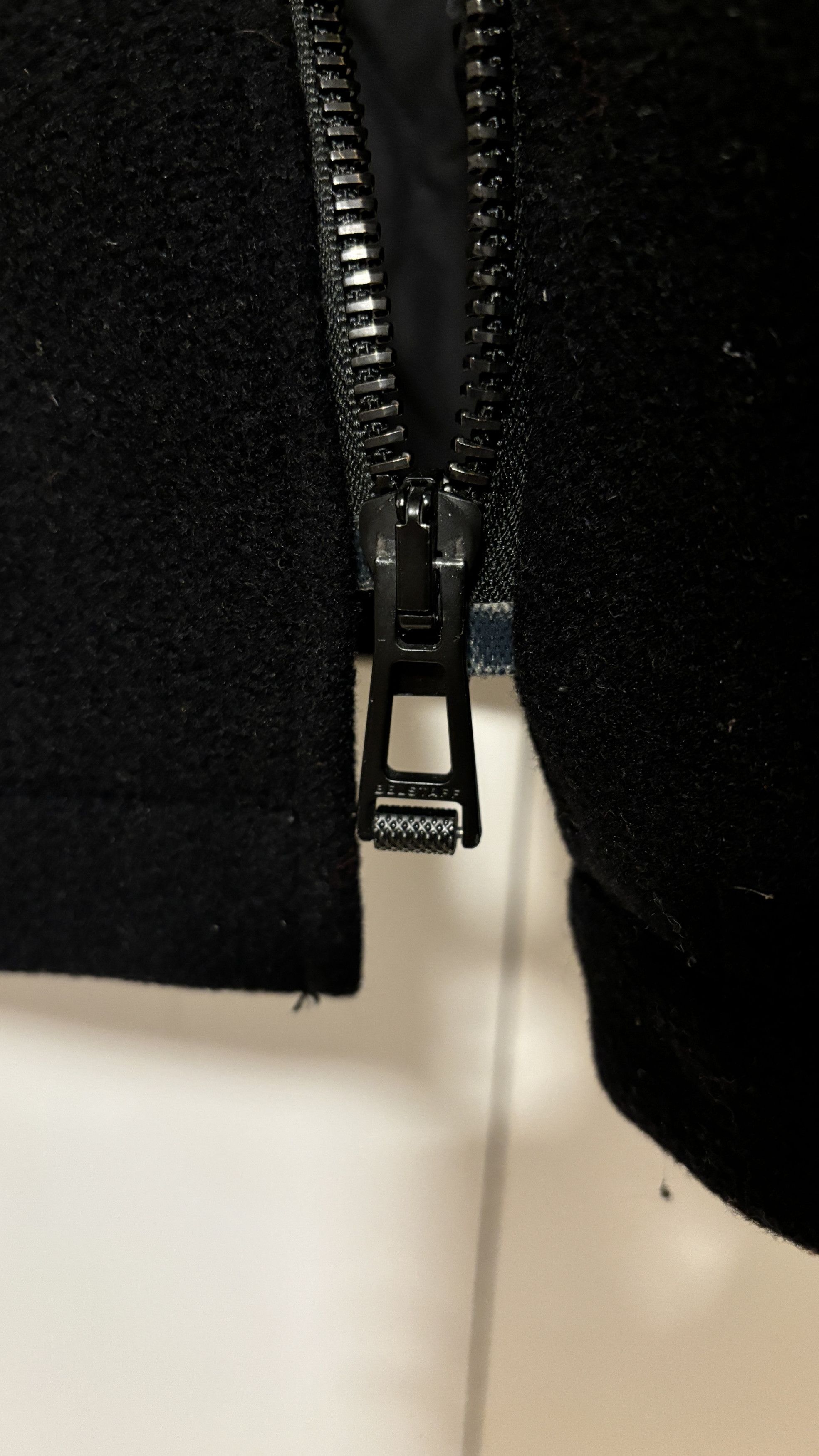Belstaff Black Wool Trail Jacket / Pea Coat Shearling Collar Size US M / EU 48-50 / 2 - 14 Thumbnail