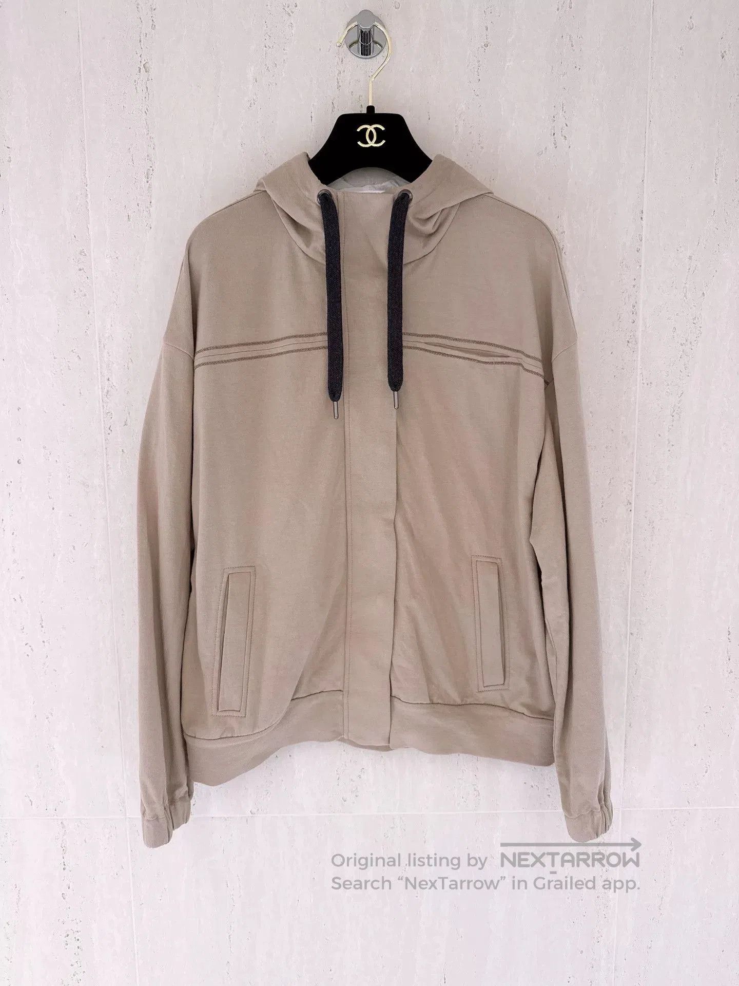 Brunello Cucinelli Brunello Cucinelli Beaded Hooded Jacket. Size US XS / EU 42 / 0 - 1 Thumbnail