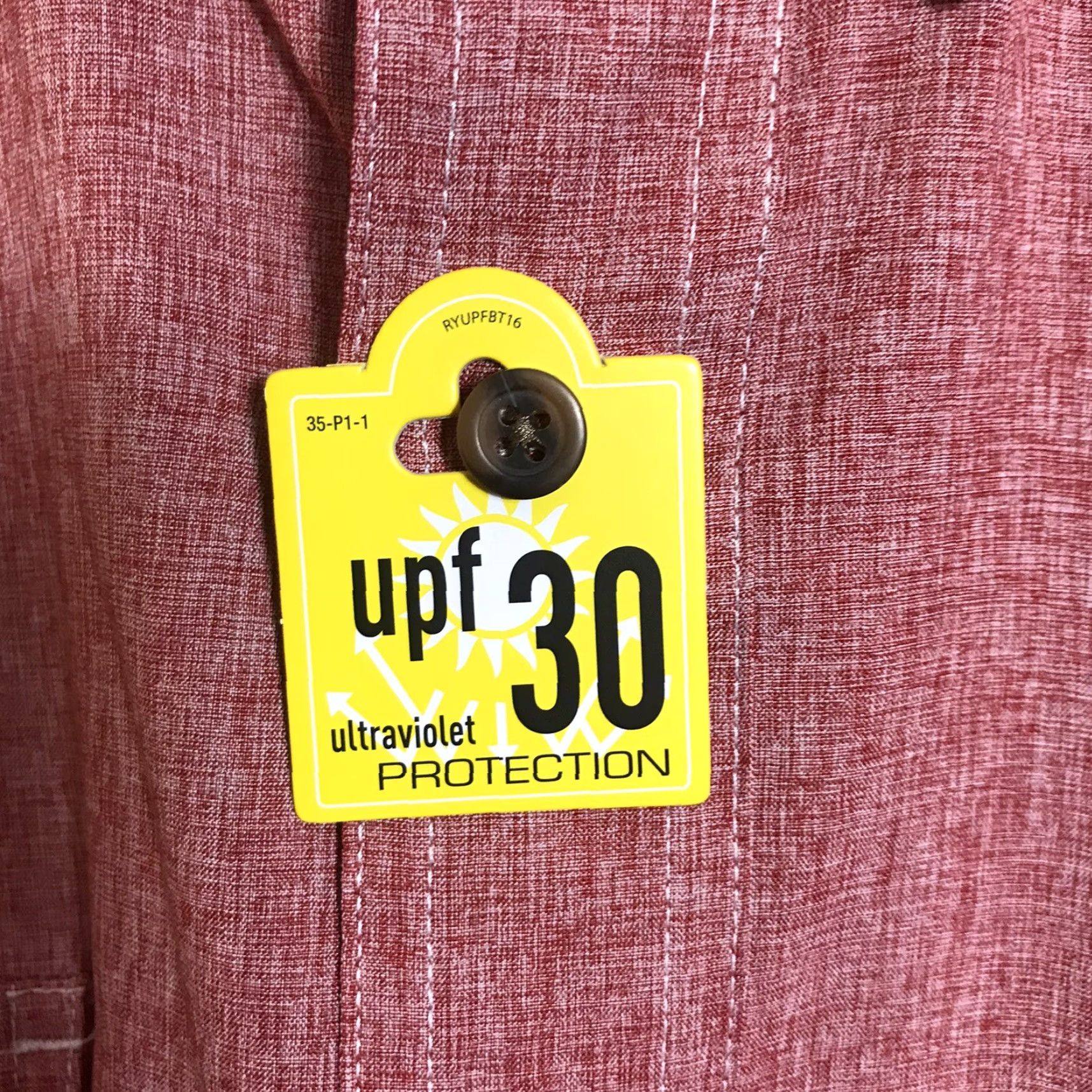Roundtree & Yorke Roundtree Yorke Shirt Mens Large Performance Vented Fishing Wicking UPF 30 9 Size US L / EU 52-54 / 3 - 4 Thumbnail