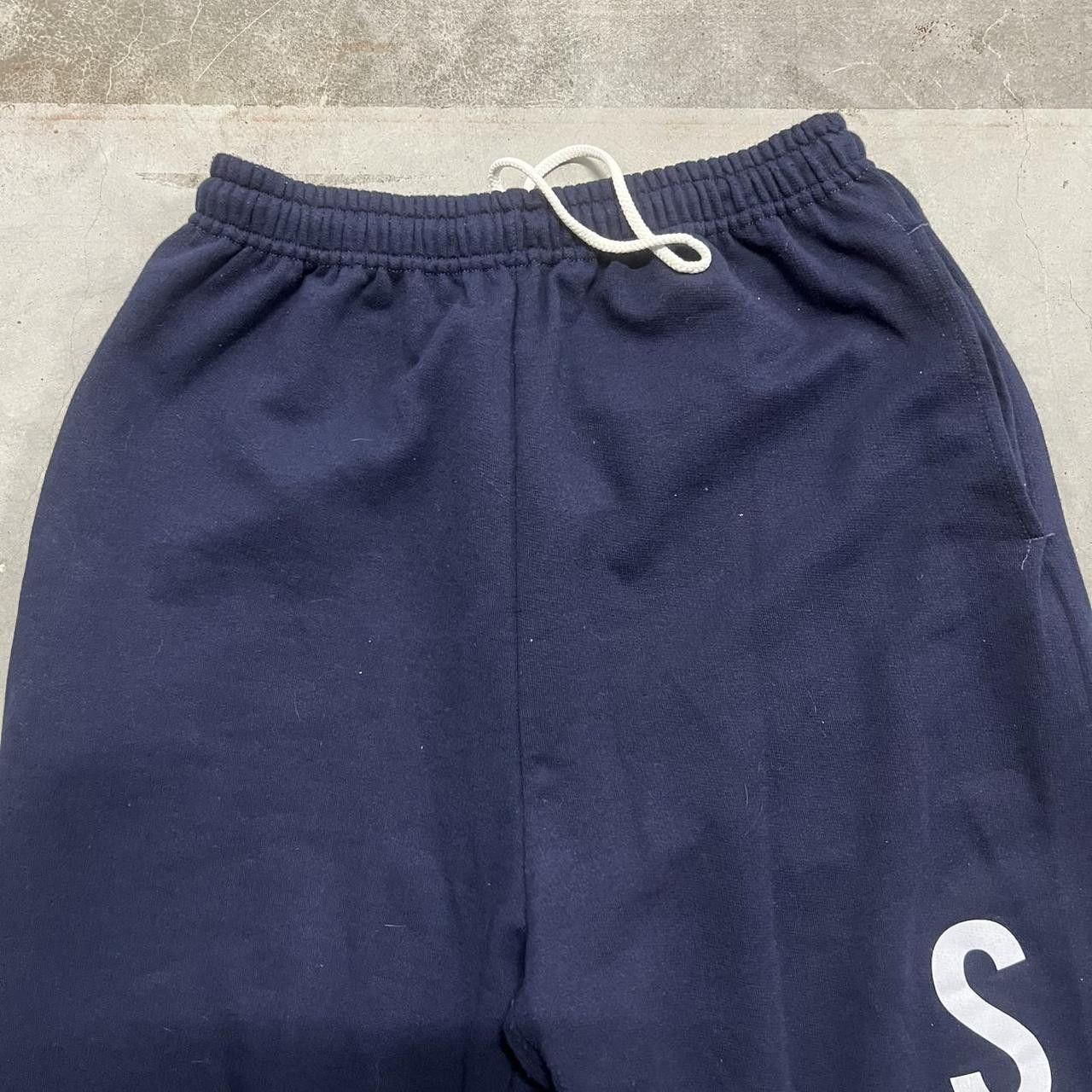 Japanese Brand × Vintage Vintage Y2K/2000s Baggy Navy Blue Sweatpants with Pockets! Size US 32 / EU 48 - 4 Thumbnail