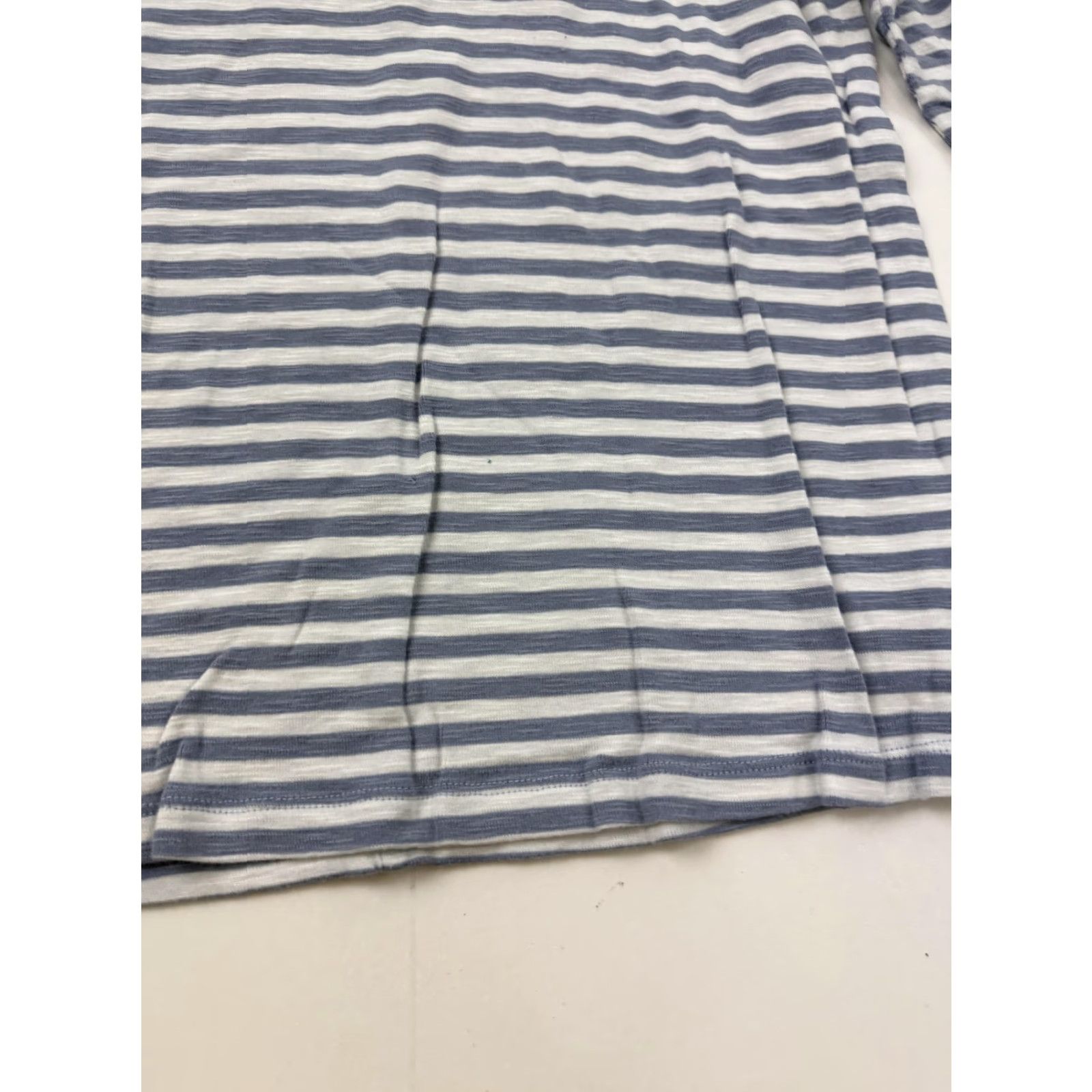 NIC+ZOE NIC+ZOE Shirt Womens M Blue Stripe Boat Neck 3/4 Sleeve Top Size M / US 6-8 / IT 42-44 - 3 Thumbnail