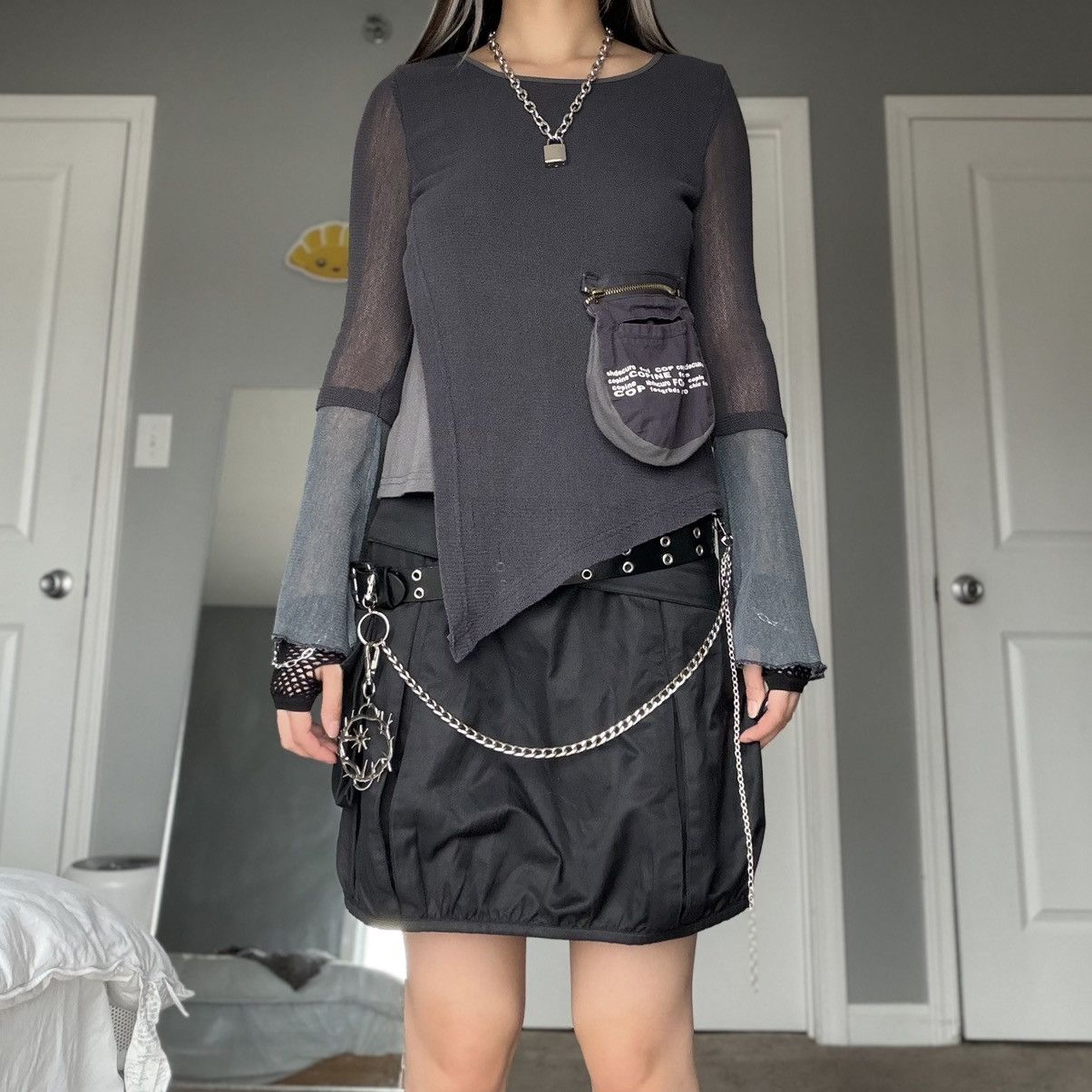Cop Copine Cop Copine Ashley Belt Buckle Skirt Size 29" - 8 Thumbnail