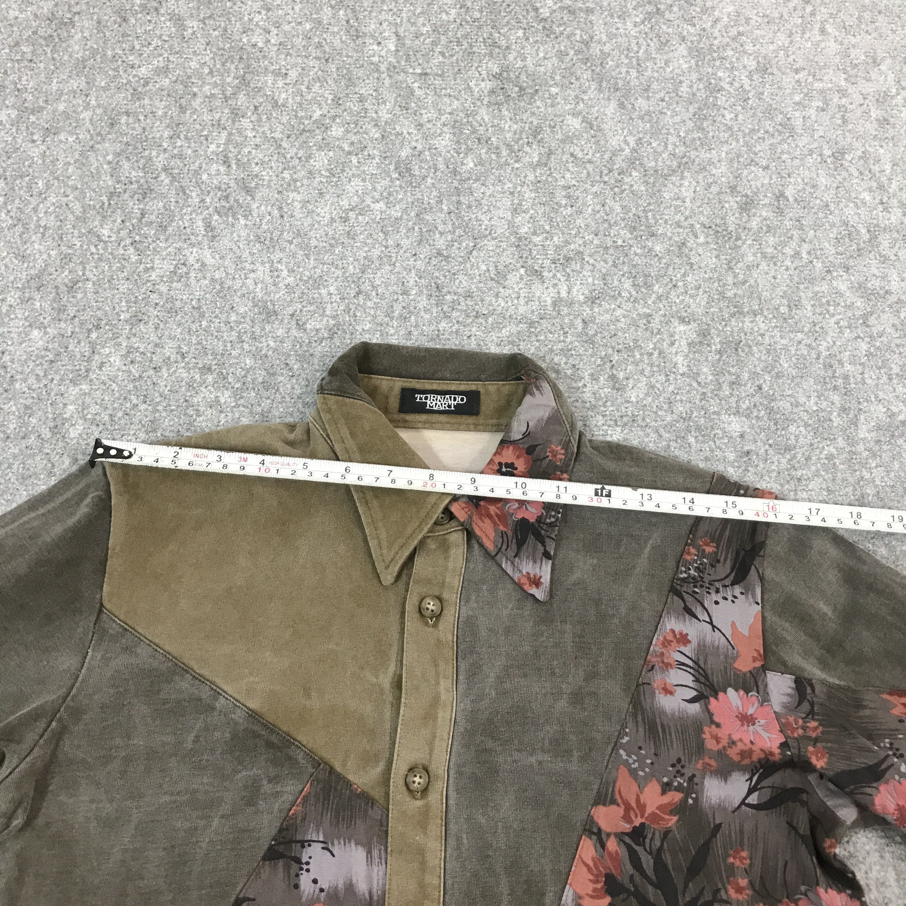 If Six Was Nine × Japanese Brand × Tornado Mart TORNADO MART JAPAN PATCHWORK RARE BUTTON UP SHIRTS Size US M / EU 48-50 / 2 - 9 Thumbnail