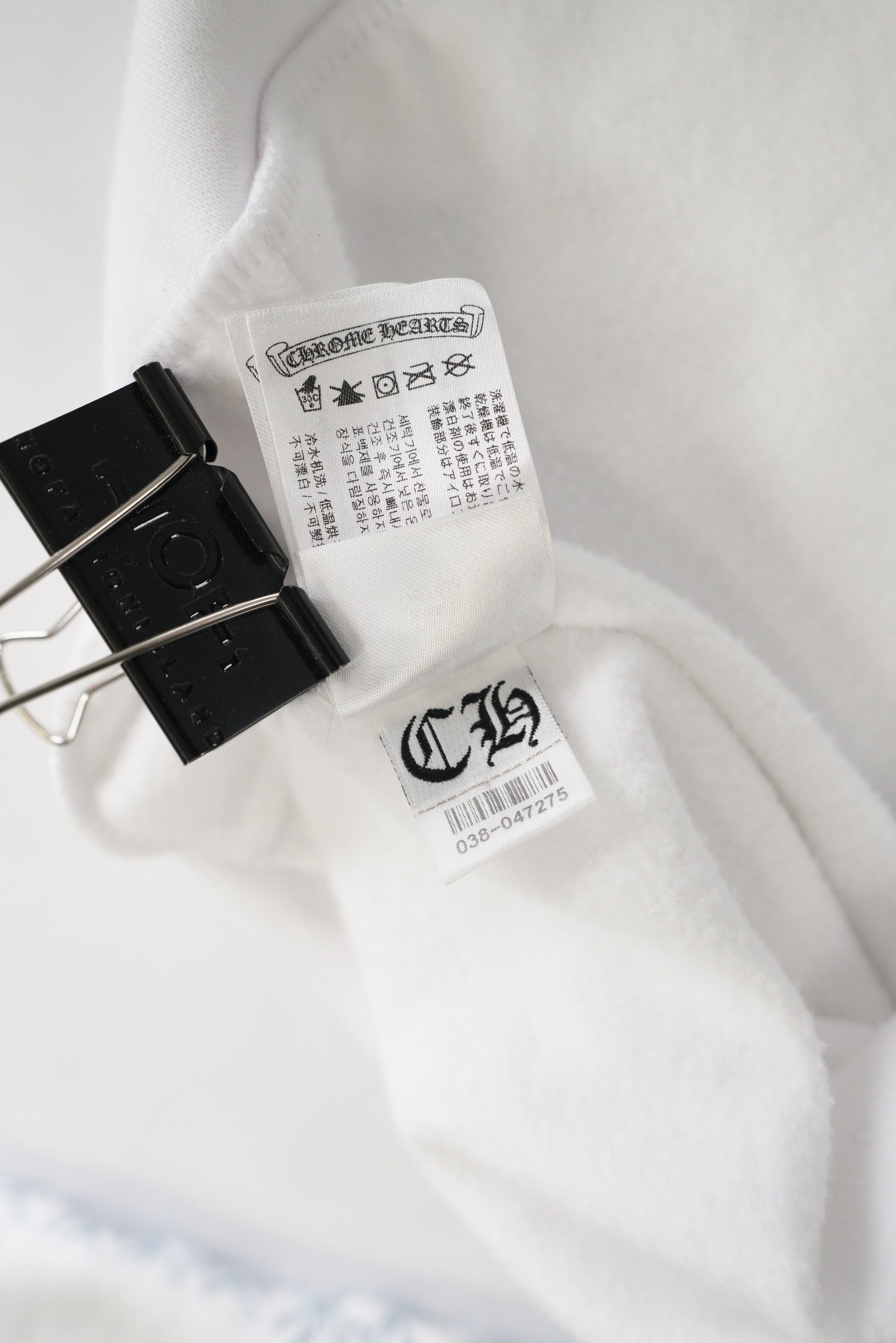 Chrome Hearts Chrome Hearts Beaded Horseshoe Logo White Zip Up Hoodie Size US S / EU 44-46 / 1 - 22 Thumbnail