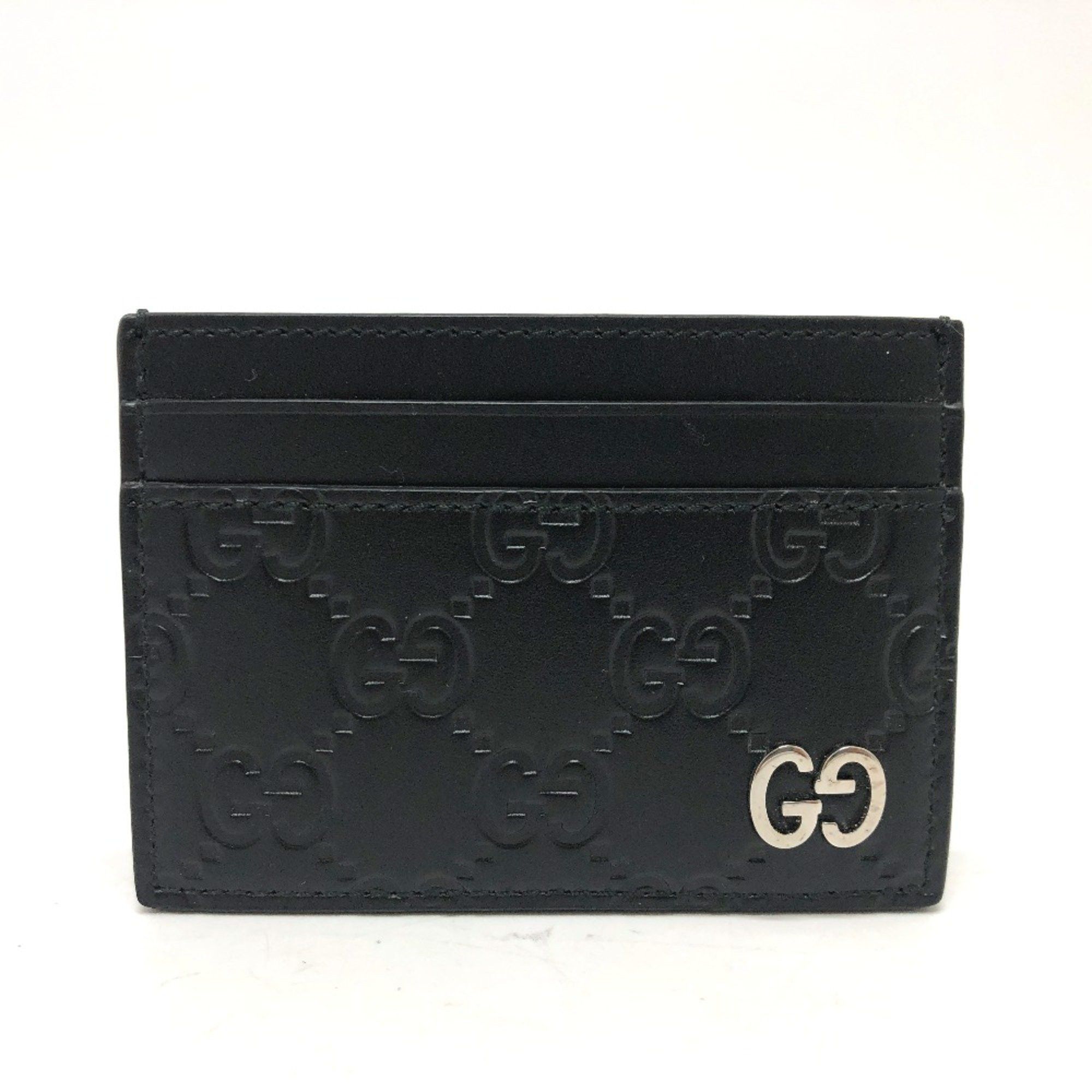 Gucci Gucci 473927 Sima Card Case Black Size ONE SIZE - 1 Thumbnail