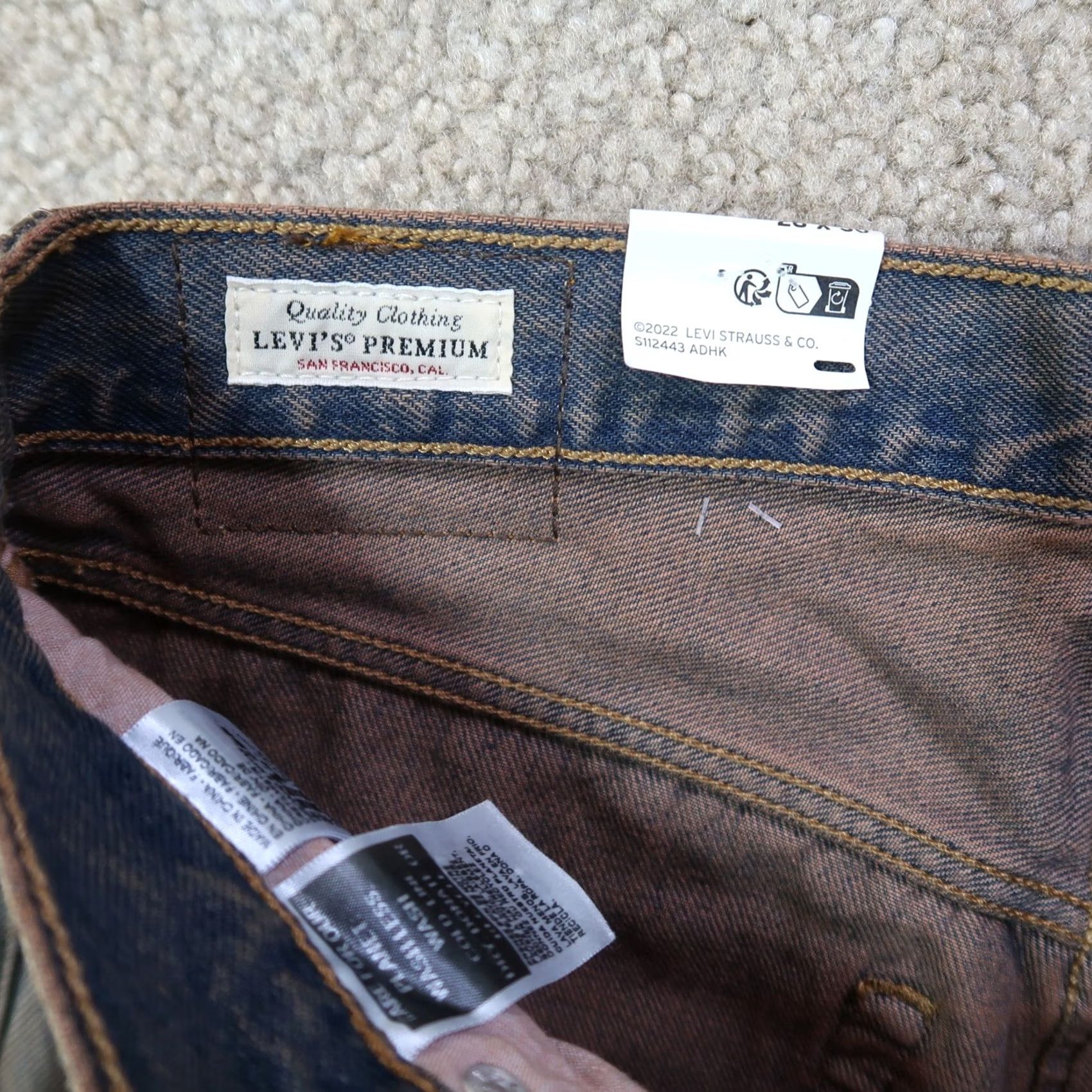 Levi's VINTAGE Levi's 501 Premium Straight Leg Jeans Women 28x30 Brown Denim NEW Size 28" / US 6 / IT 42 - 4 Thumbnail