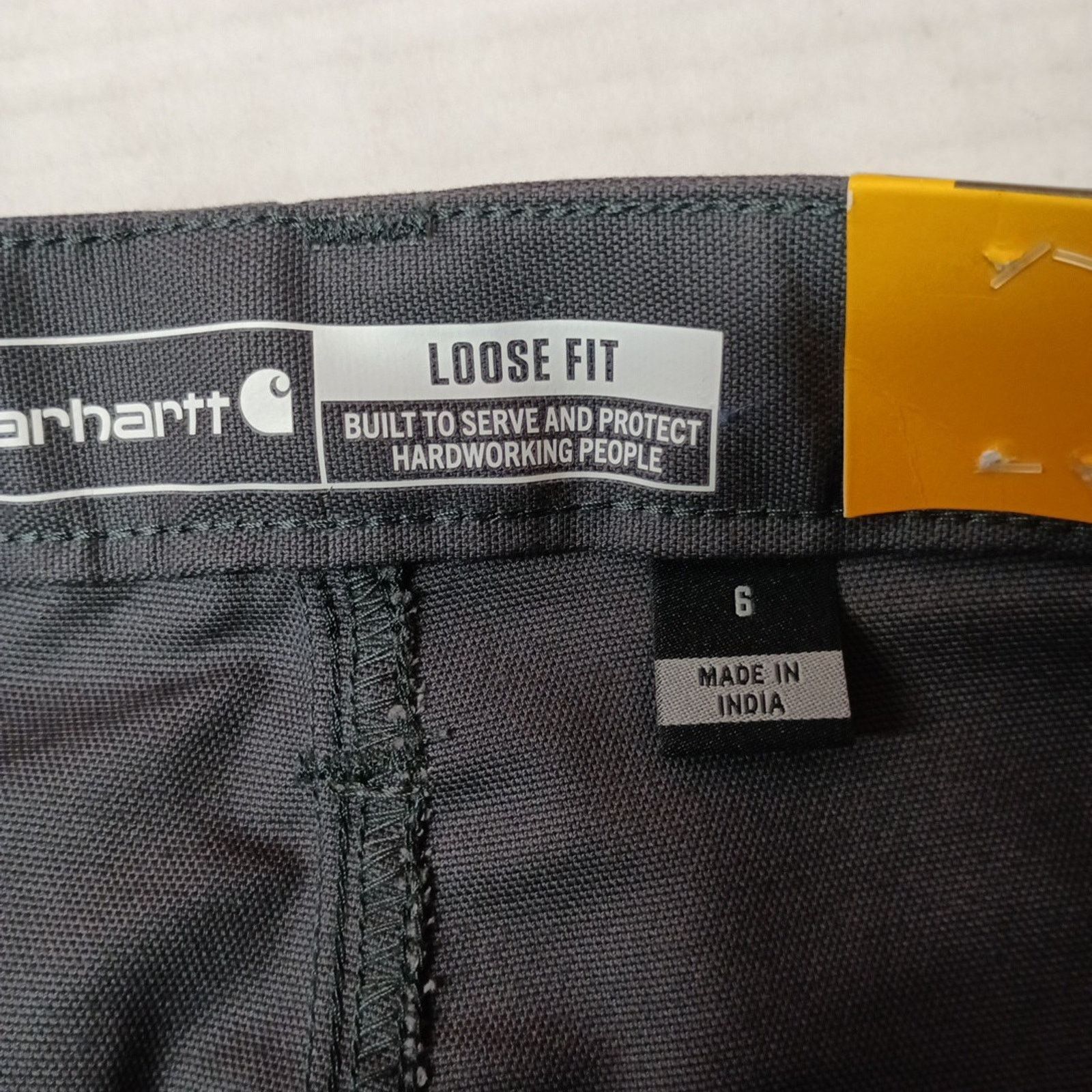 Carhartt Carhartt Women's Canvas Work Shorts Gray Loose Flex Size 6 Size 28" / US 6 / IT 42 - 2 Thumbnail