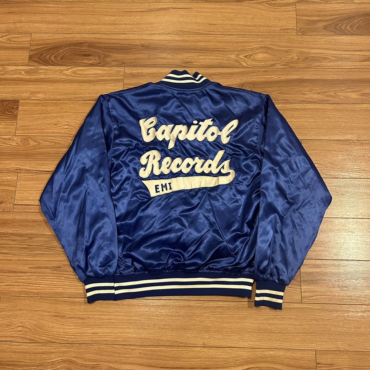 1970s Capitol Records EMI Satin Jacket Size M
