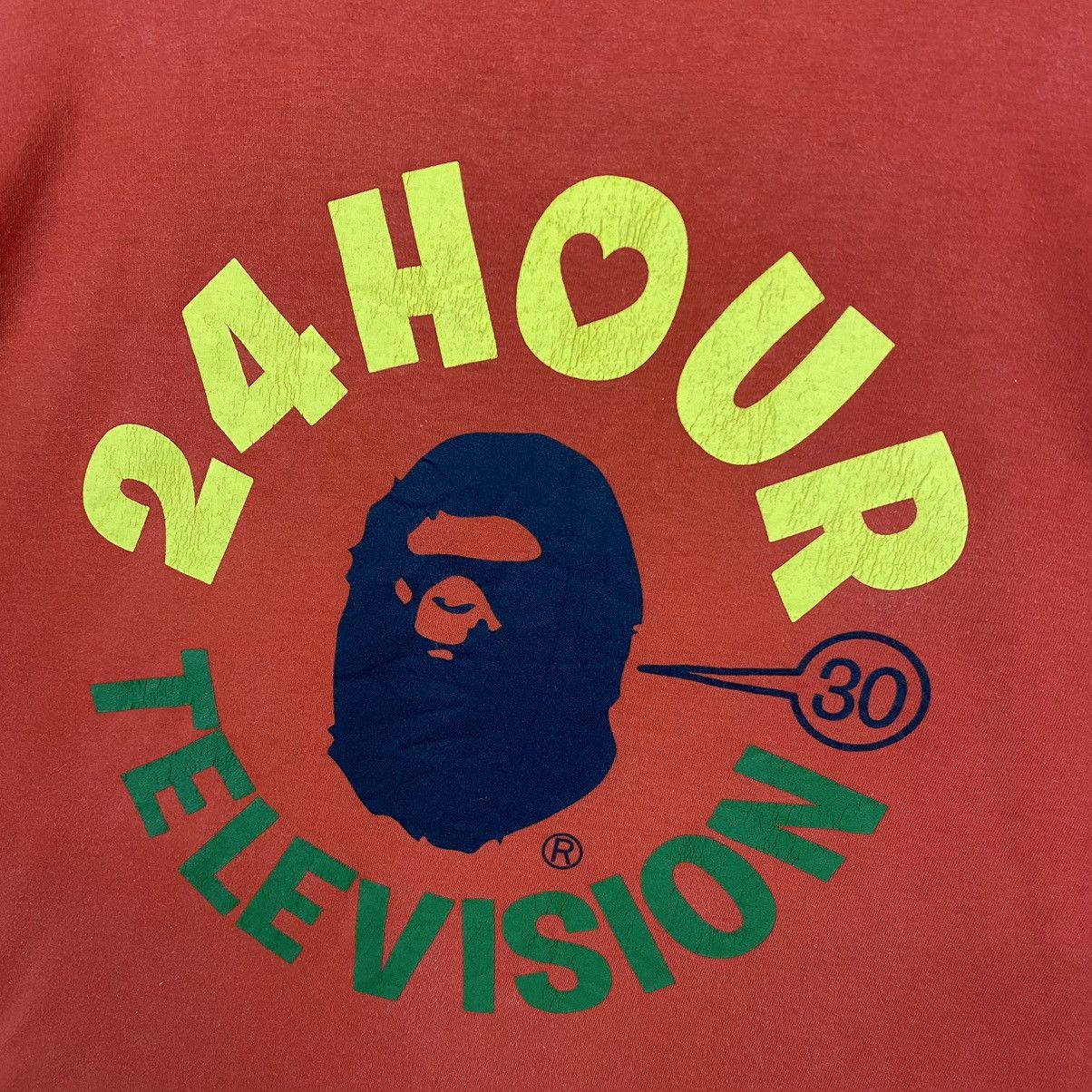 Bape 💥RARE💥 VINTAGE BAPE x 24 HOUR TELEVISION Size US XL / EU 56 / 4 - 6 Thumbnail