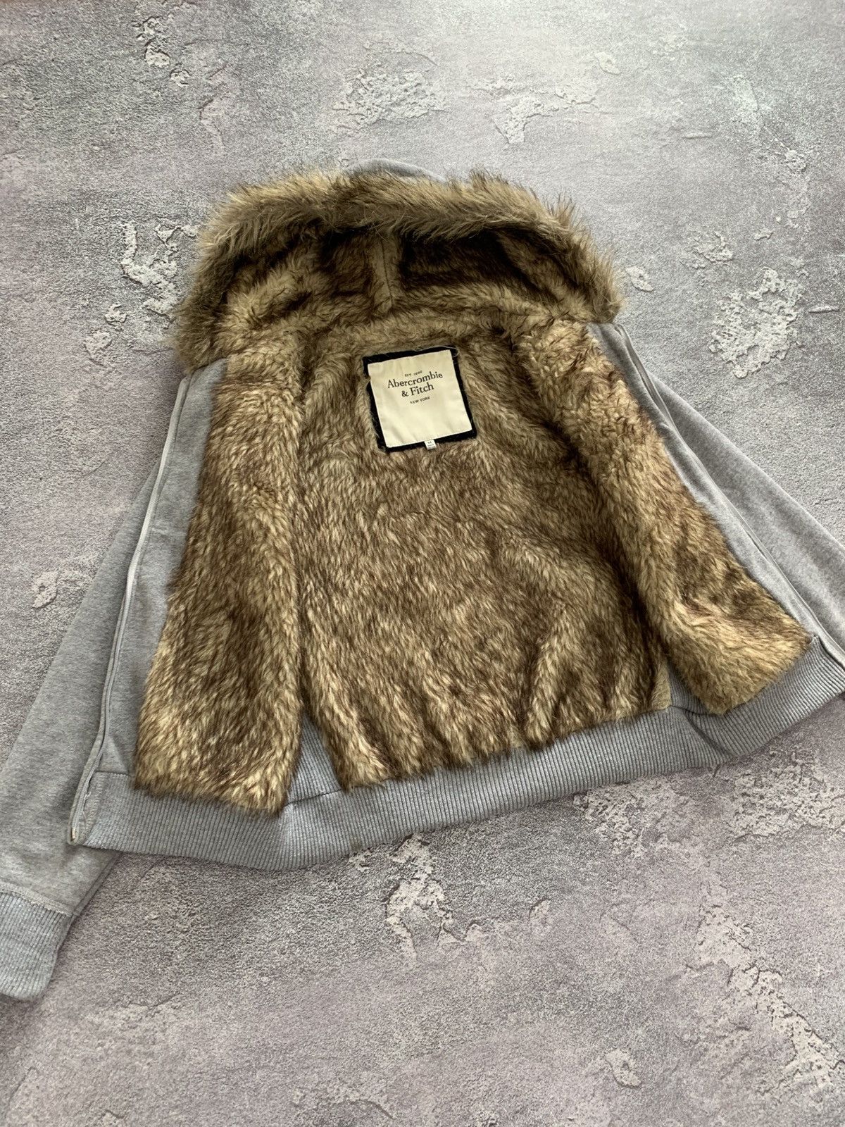 Abercrombie & Fitch Y2K Abercrombie & Fitch Fur Zip Hoodie Ifsixwasnine S size Size US S / EU 44-46 / 1 - 6 Thumbnail