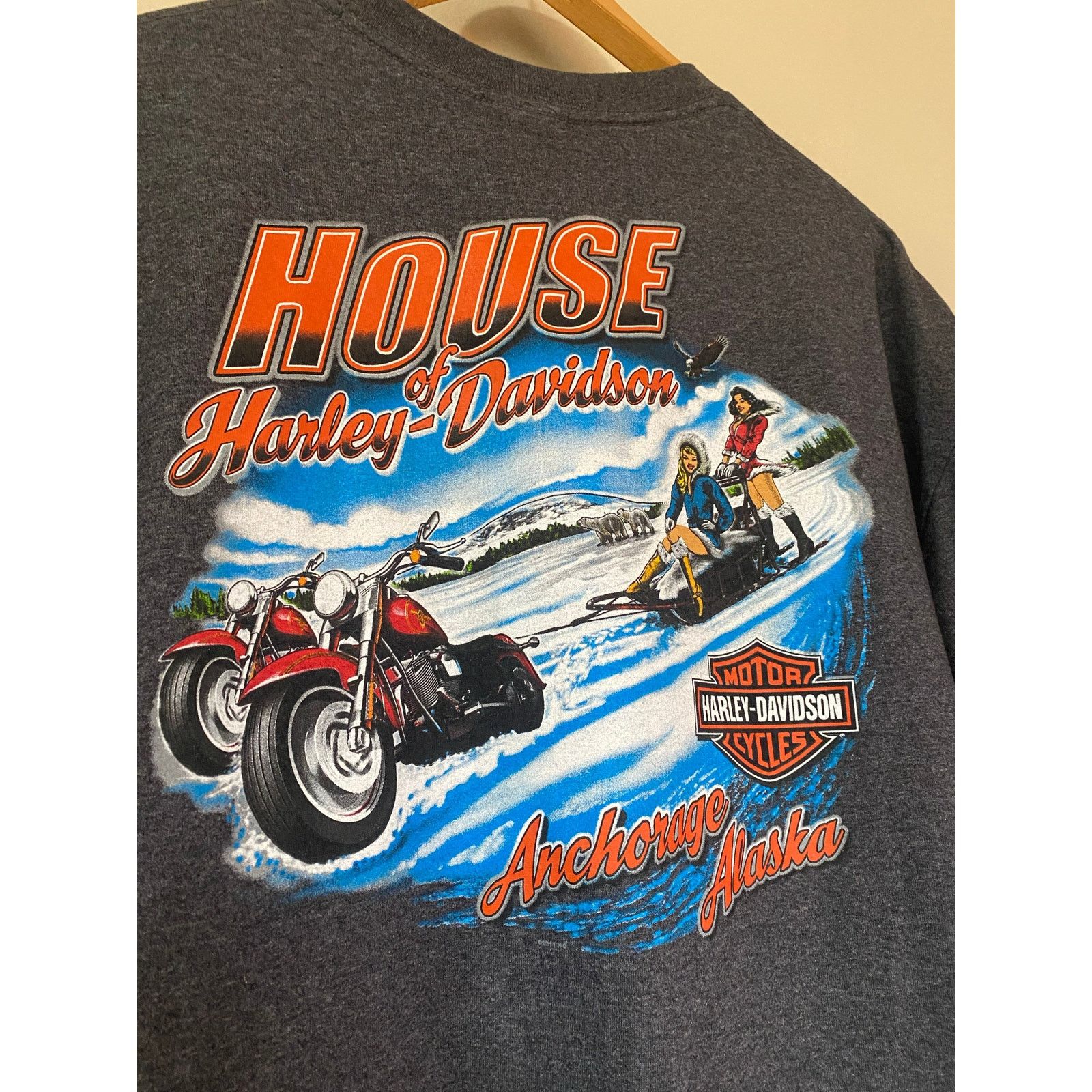 Harley Davidson House of Harley Davidson Anchorage Alaska Shirt 2XL 2011 Size US XXL / EU 58 / 5 - 2 Thumbnail