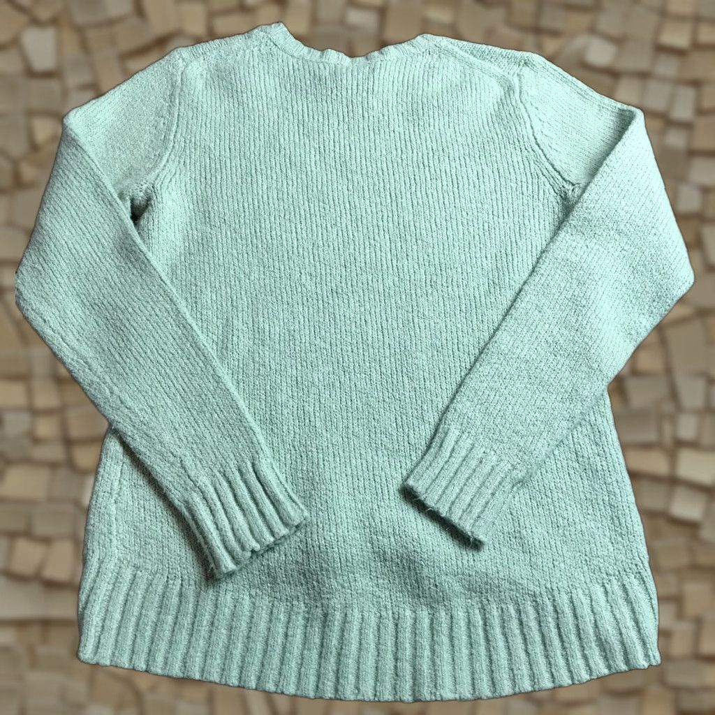 Vintage Bass Sweater Women's Size Large Green Pullover Crew Neck Casual Regular Knit Shirt Size L / US 10 / IT 46 - 1 Thumbnail