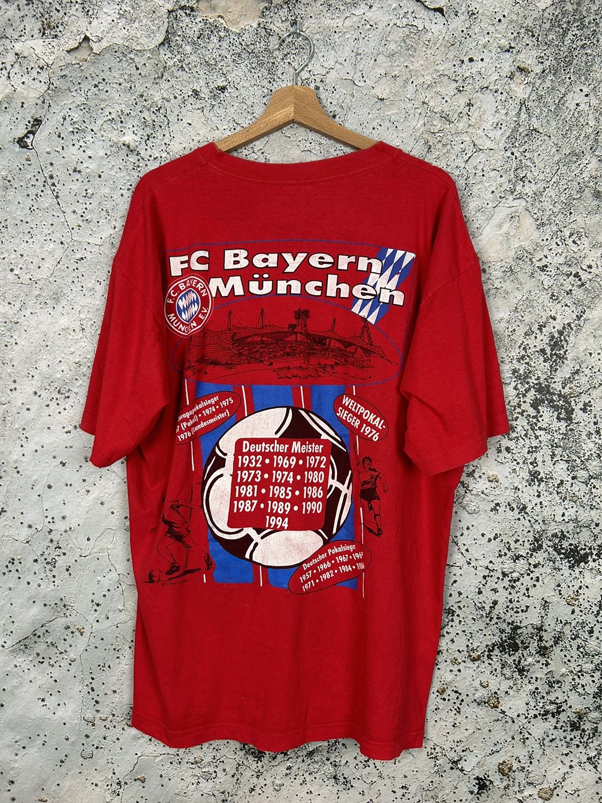 Vintage Vintage Bayern Munchen Graphic Tee Football Soccer 90s Size US XXL / EU 58 / 5 - 2 Thumbnail