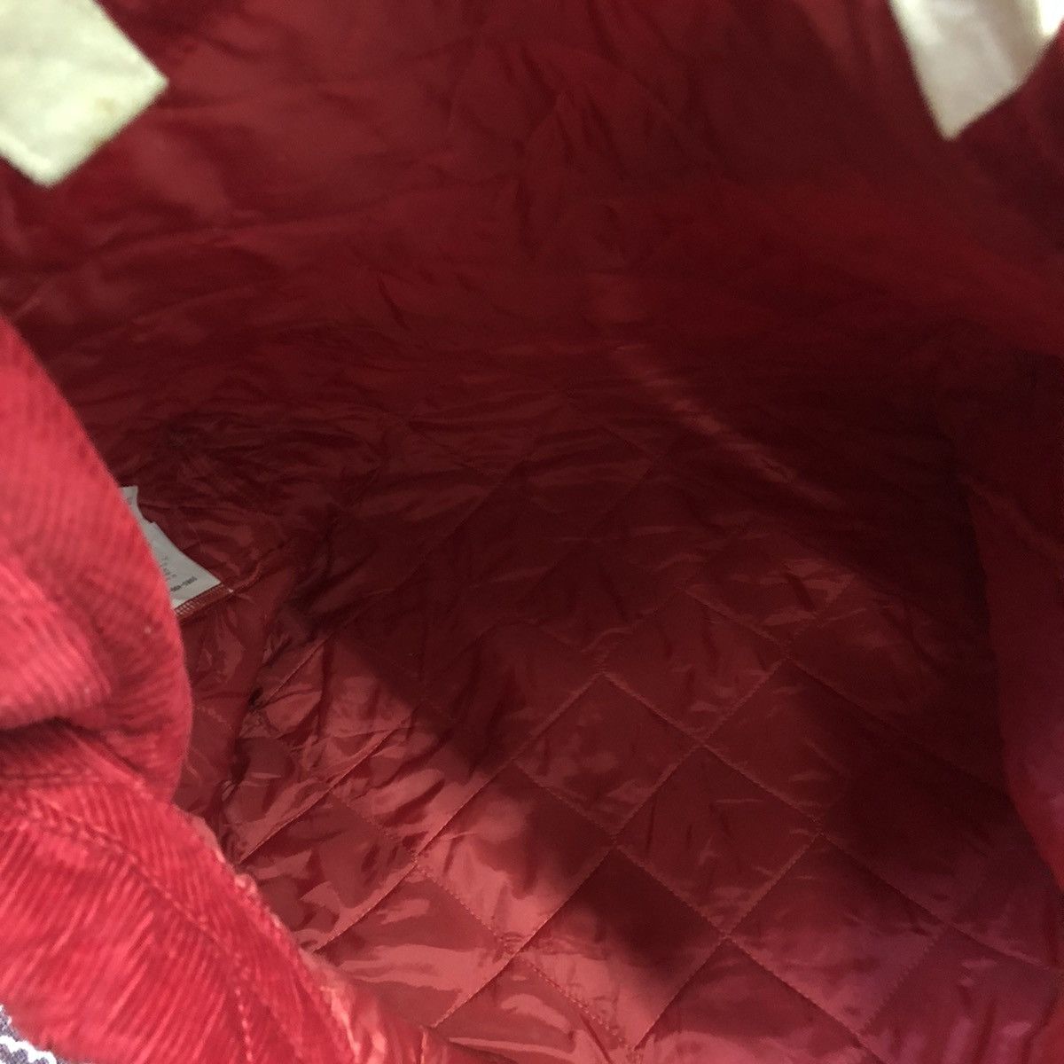 Lavenham × Vintage Vintage Lavenham Red Burgundy Cudroy Tote Travel Bag Size ONE SIZE - 11 Thumbnail