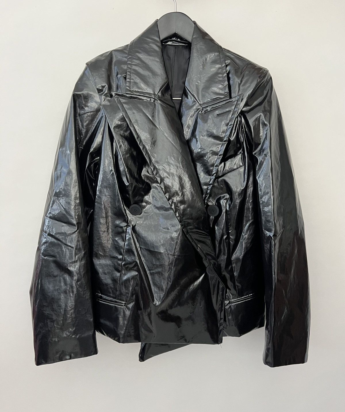 Balenciaga Balenciaga Crinkled coated-cotton jacket Size US M / EU 48-50 / 2 - 5 Thumbnail