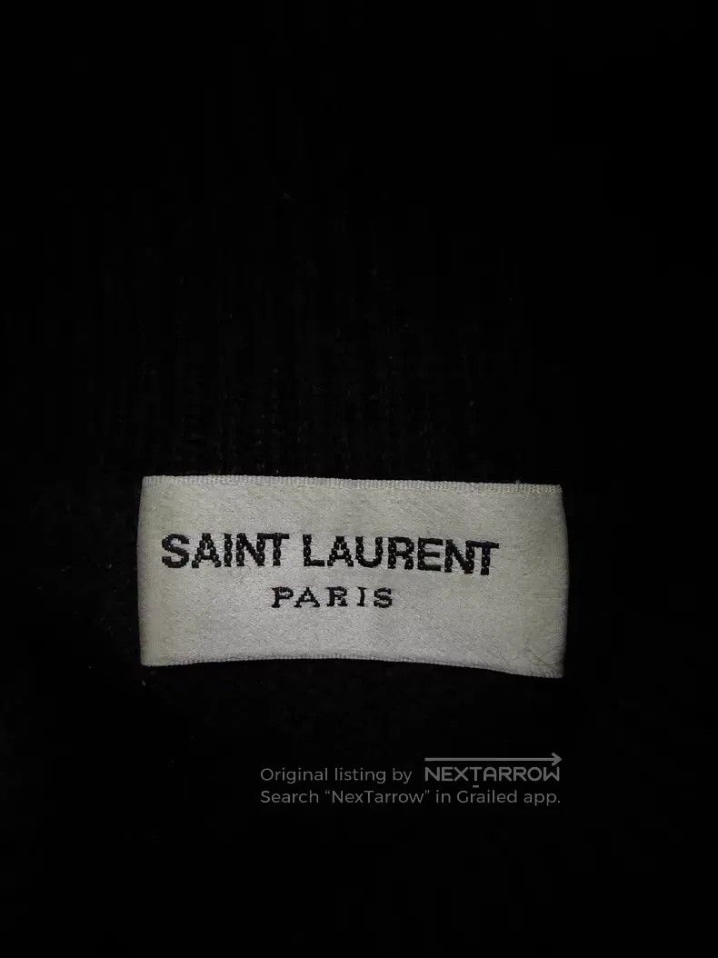 Saint Laurent Paris Saint Laurent Paris Black High Neck Cashmere Sweater Size US XS / EU 42 / 0 - 3 Thumbnail
