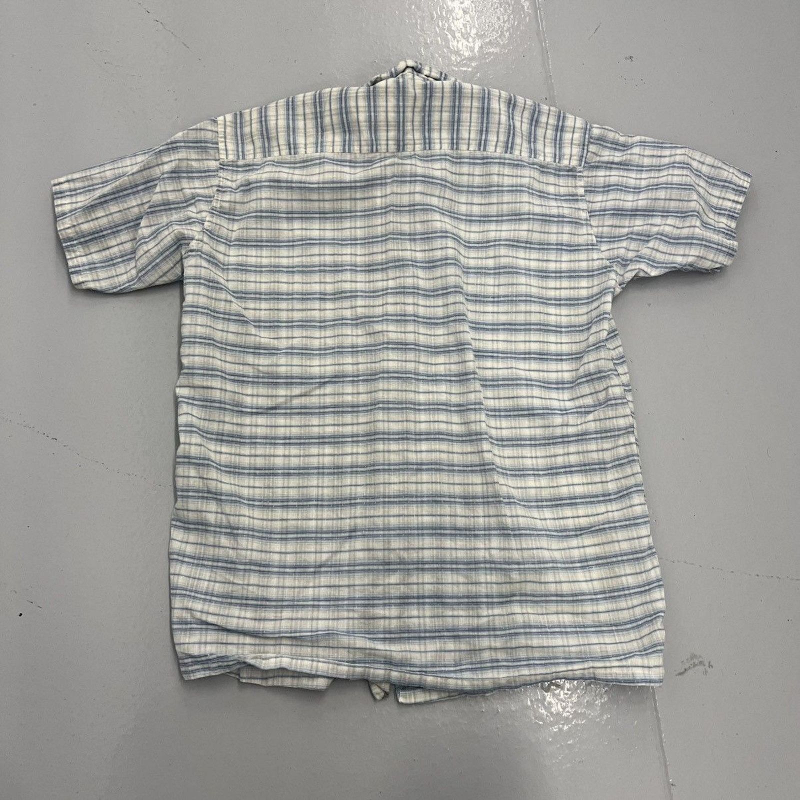 Other Vintage 50s Wings Blue Striped Cotton Loop Collar Size US M / EU 48-50 / 2 - 3 Thumbnail