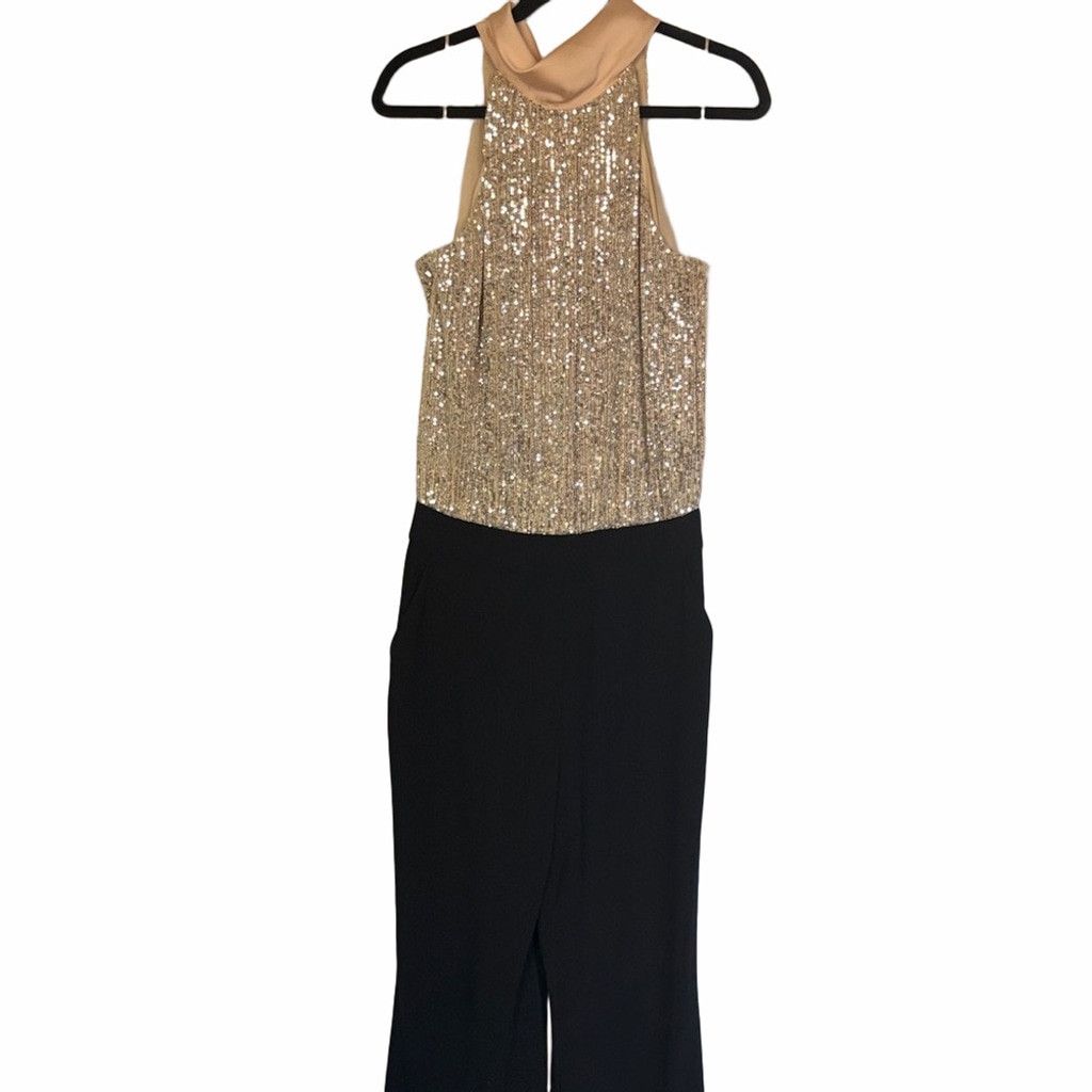 Ramy Brook Ramy Brook Sequin Halter Jumpsuit | EUC | Sz 6 Size 28" / US 6 / IT 42 - 2 Thumbnail