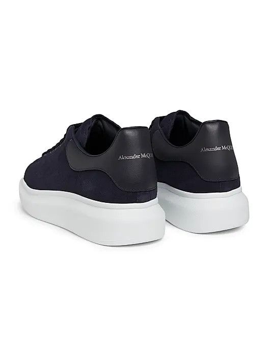 Alexander McQueen os11x0126 Suede Oversized Sneakers in Navy Size US 12 / EU 45 - 3 Thumbnail