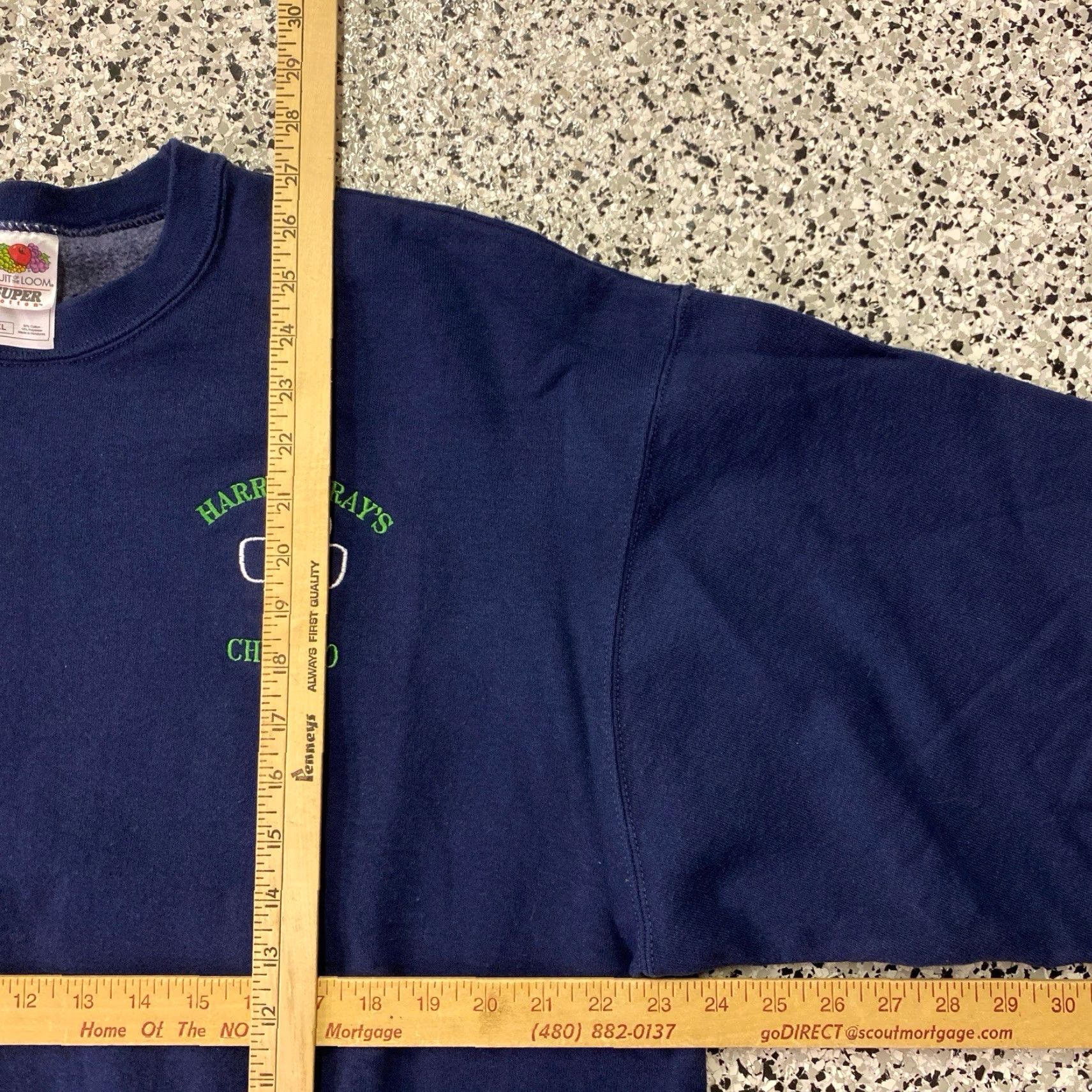 Fruit Of The Loom VINTAGE 90s Bar Restraunt Bar Crewneck Sweatshirt Fruit of the Loom XL Greenish Mens Size US XL / EU 56 / 4 - 3 Thumbnail
