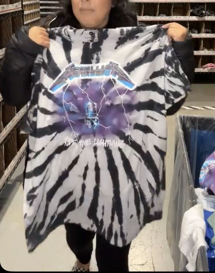 Metallica Metallica Ride The Lightening Tie Dye Band Tee T-Shirt Metal Size US XL / EU 56 / 4 - 4 Thumbnail
