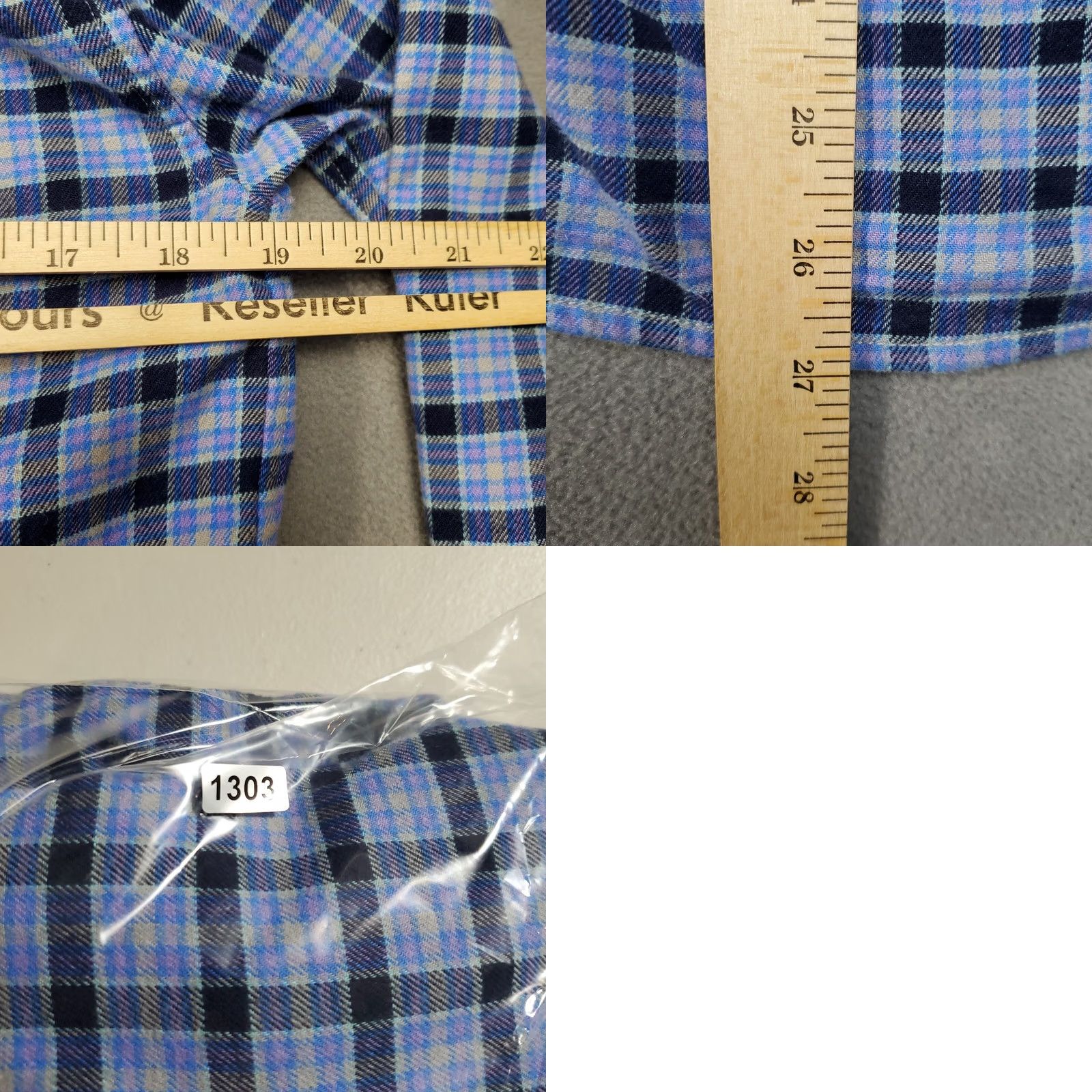 Vineyard Vines Vineyard Vines Shirt Womens Large Blue Plaid Cotton Long Sleeve Button-Down Size L / US 10 / IT 46 - 9 Thumbnail