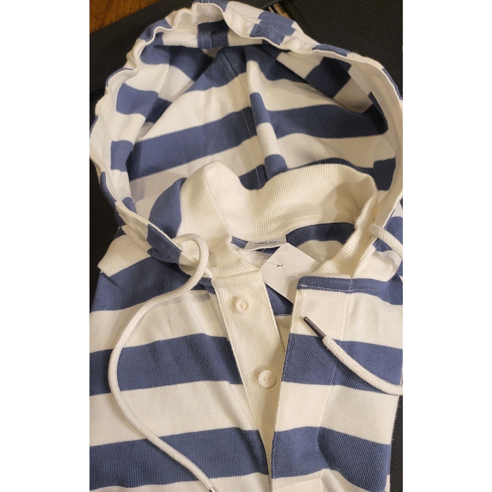 Brooks Brothers NWT Brooks Brothers Cotton Hoodie Rugby Heavyweight Navy L Size US L / EU 52-54 / 3 - 5 Thumbnail
