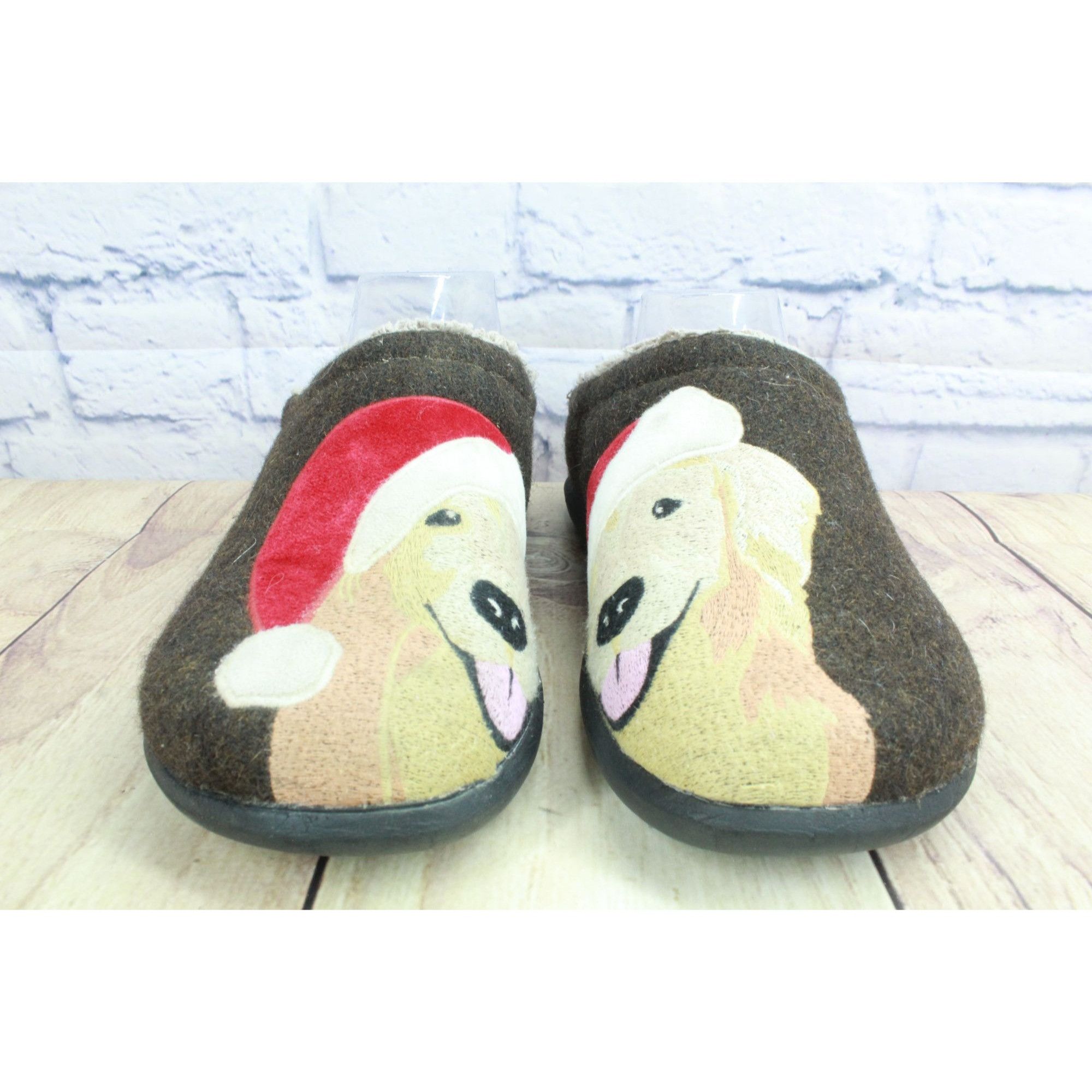 L.L. Bean LL Bean Women's Brown Retriever Santa Hat Daybreak Scuffs Size US 10 / IT 40 - 5 Thumbnail