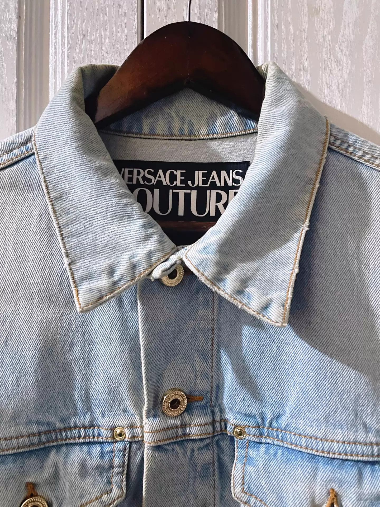 Versace Versace VC Runway Black Label Denim Jacket Size US L / EU 52-54 / 3 - 3 Thumbnail