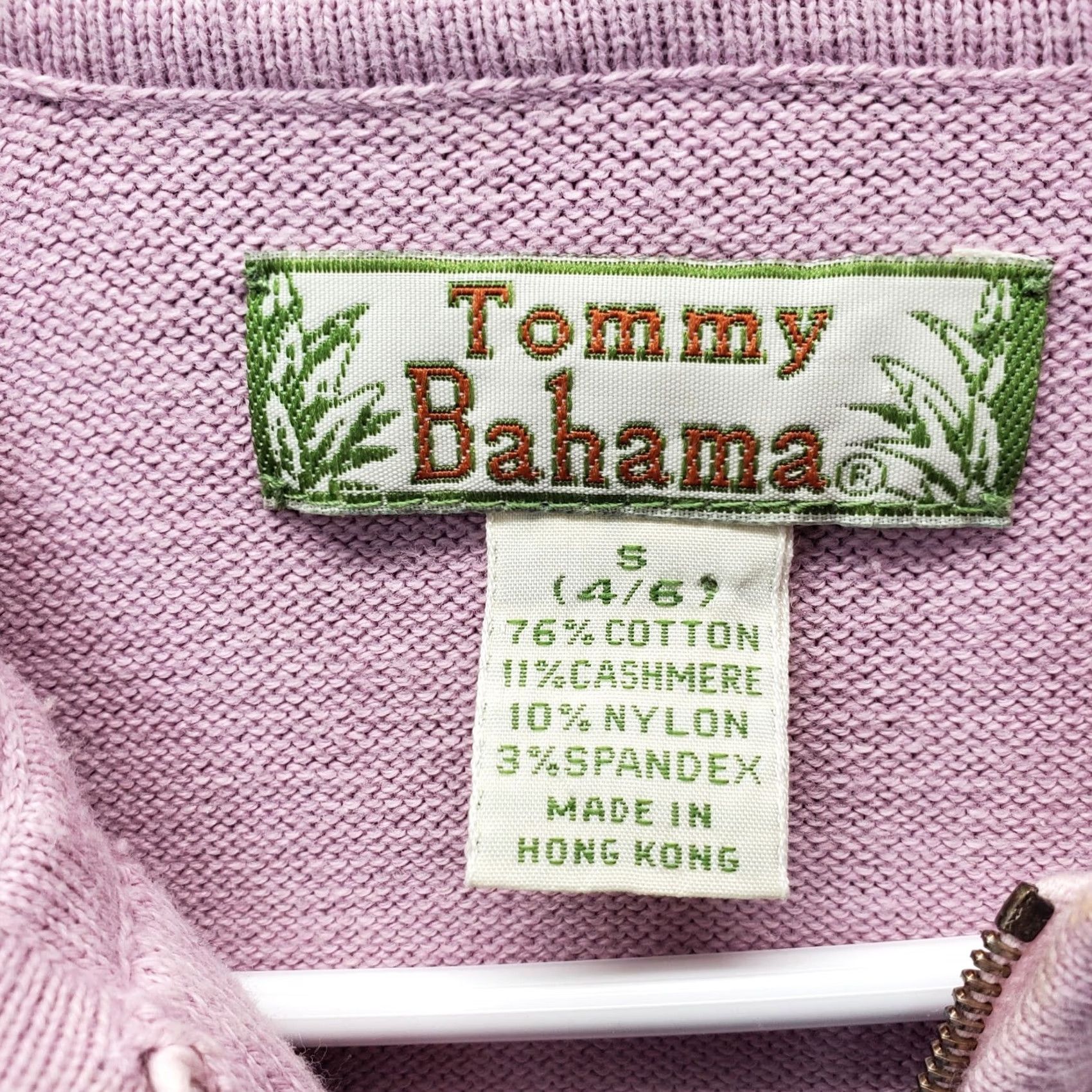 Tommy Bahama Tommy Bahama Hoodie Womens Size S Pink Knit Long Raglan Full Zip Hooded Pocket - Mens? Womens Size S / US 4 / IT 40 - 3 Thumbnail