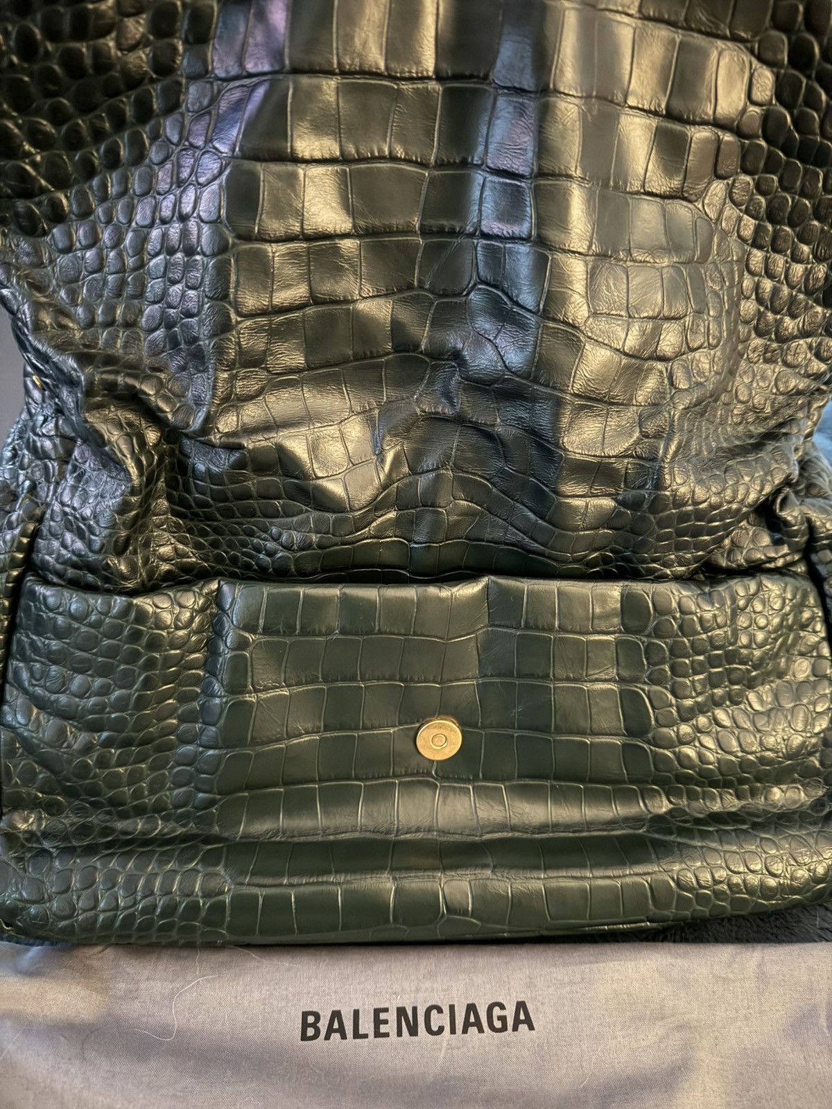 Balenciaga Green Crocodile Balenciaga Bag Size ONE SIZE - 4 Thumbnail