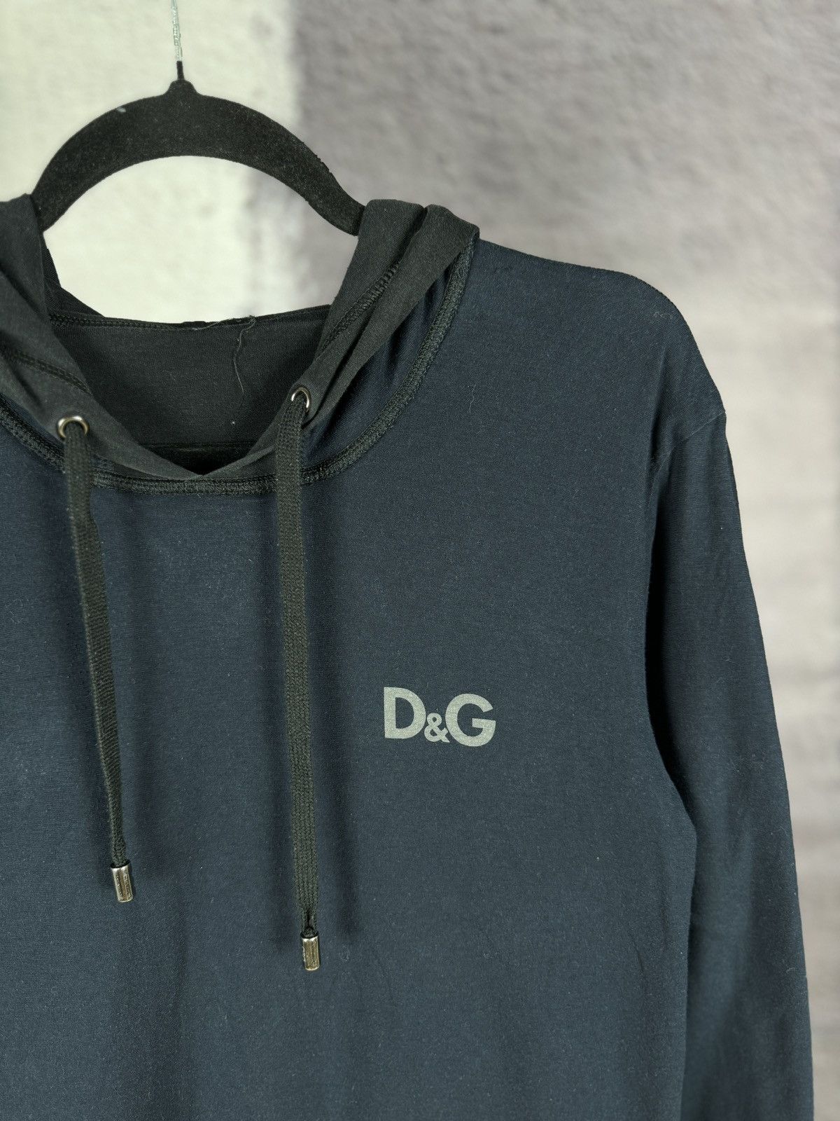 Dolce & Gabbana Dolce & Gabbana reversible black/navy hoodie embroidery logo Size US S / EU 44-46 / 1 - 10 Thumbnail