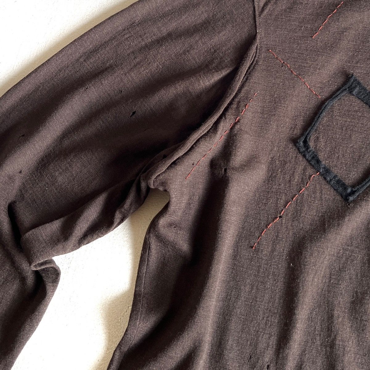 Designer MARITHÉ FRANCOIS GIRBAUD Long Sleeve Scab T-Shirt Size US M / EU 48-50 / 2 - 6 Thumbnail
